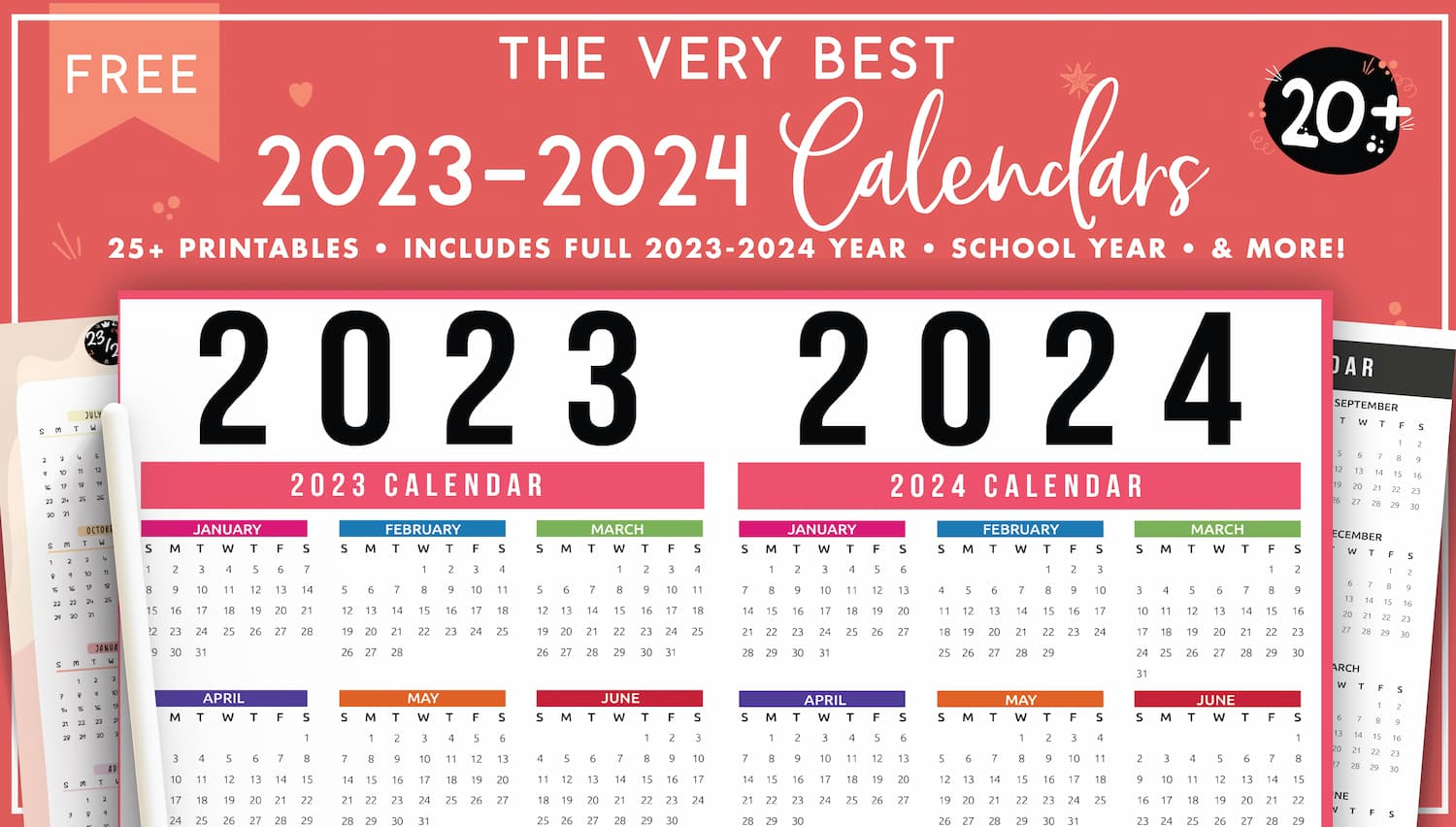 Printable Calendar 2024 Homemade Gifts Made Easy Printable Calendar 2024