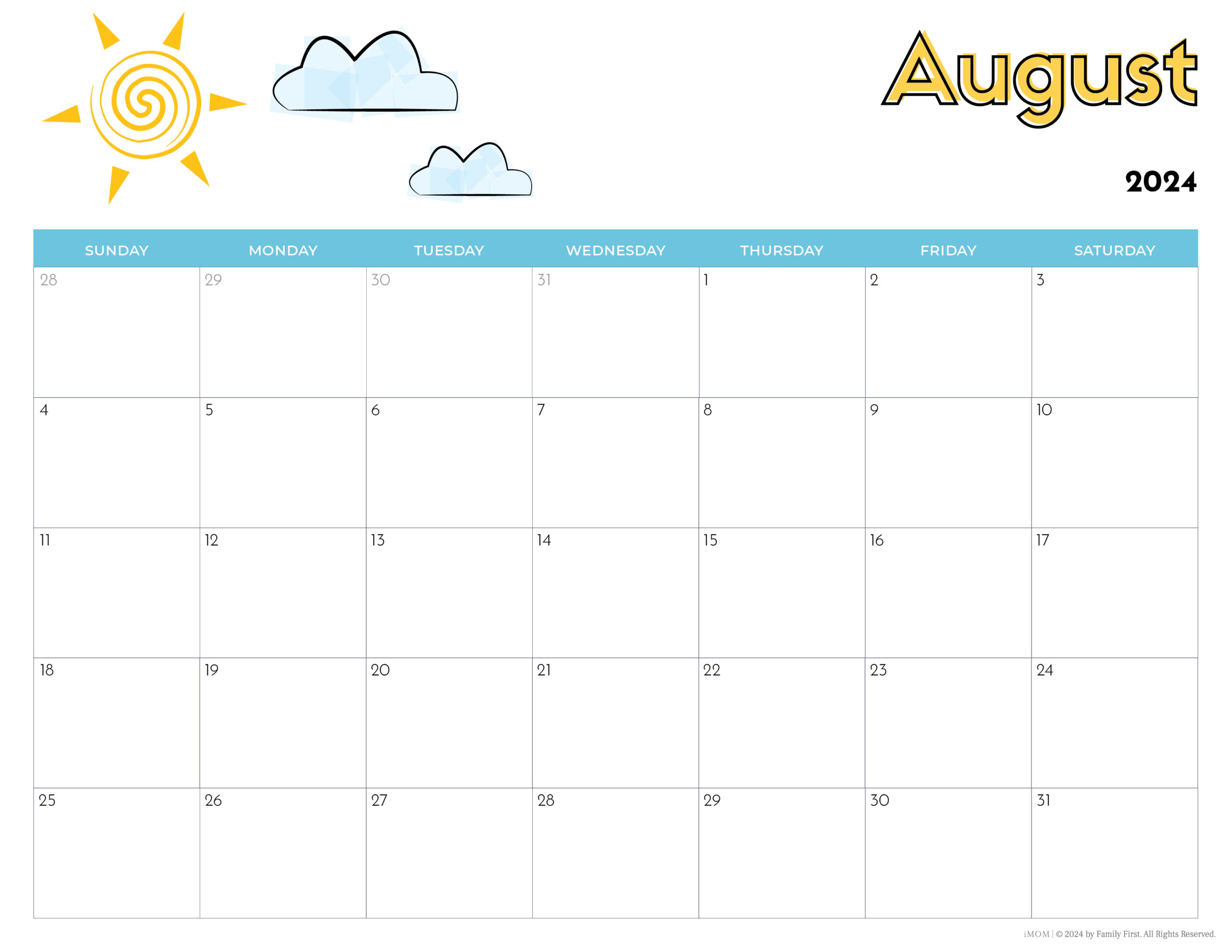 2023-2024 Printable Calendars For Kids - Imom for Kids Printable Calendar 2024