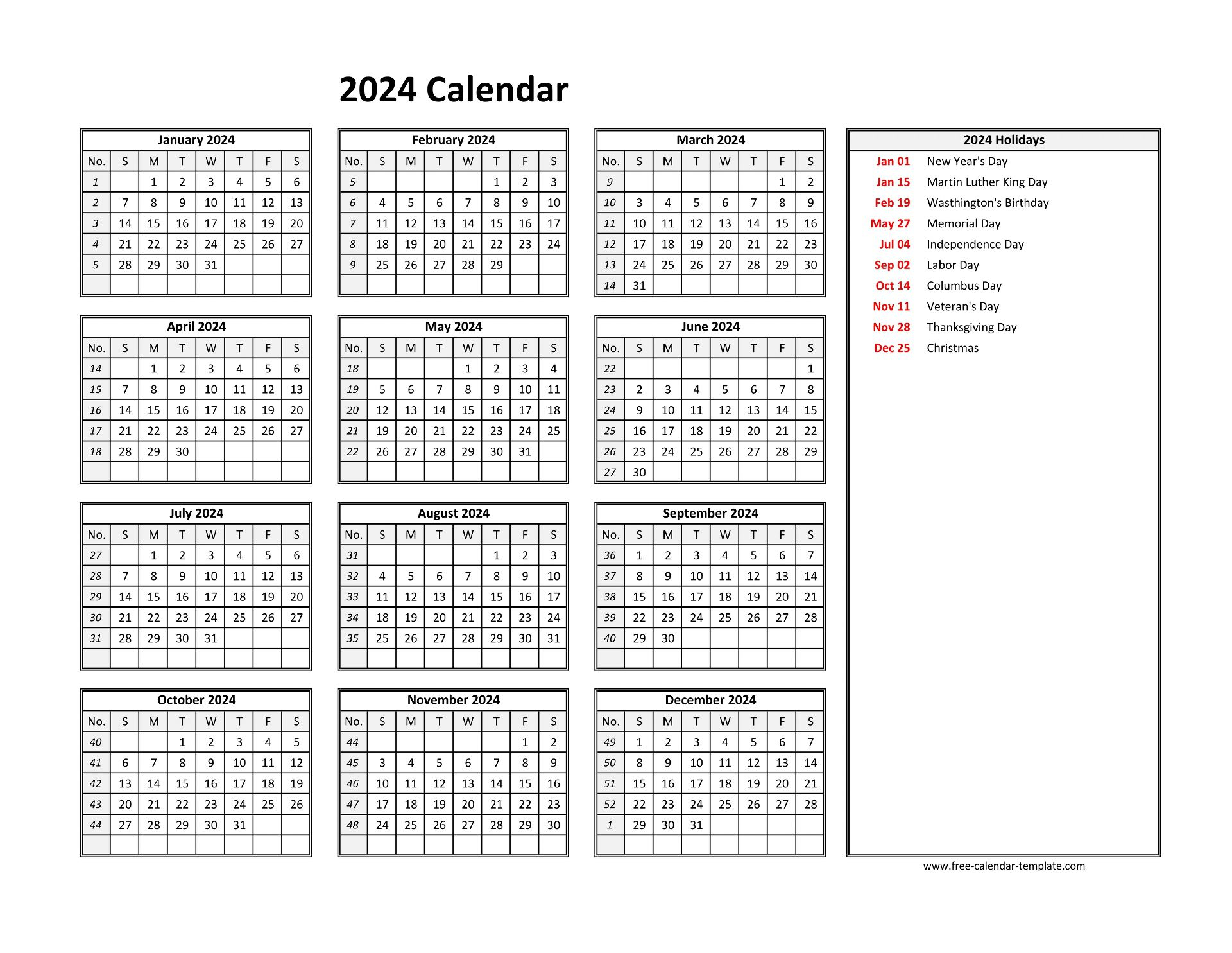 2025 Attendance Calendar Free Printable