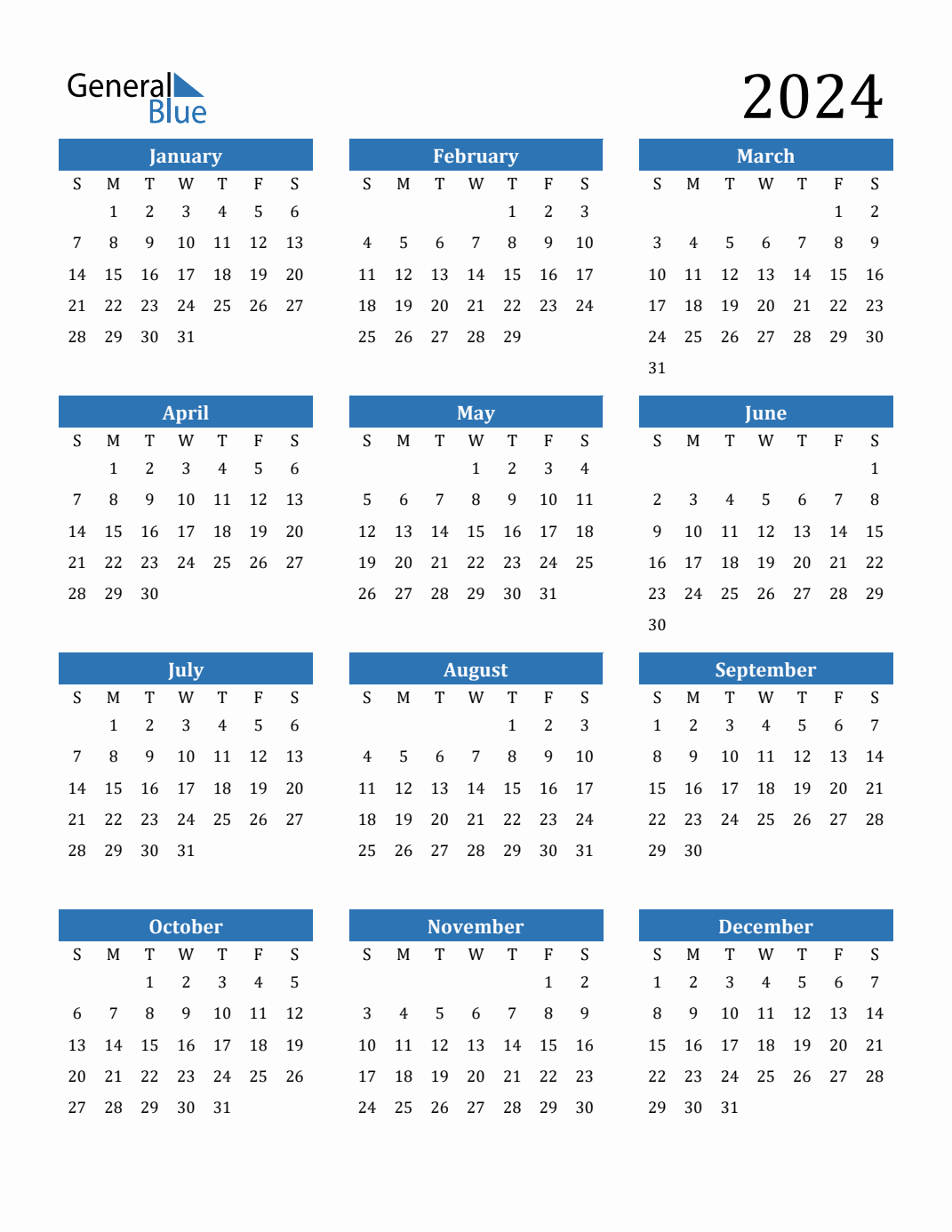 2024 Yearly Calendar Templates With Monday Start for Free Printable Calendar 2024 Monday Start