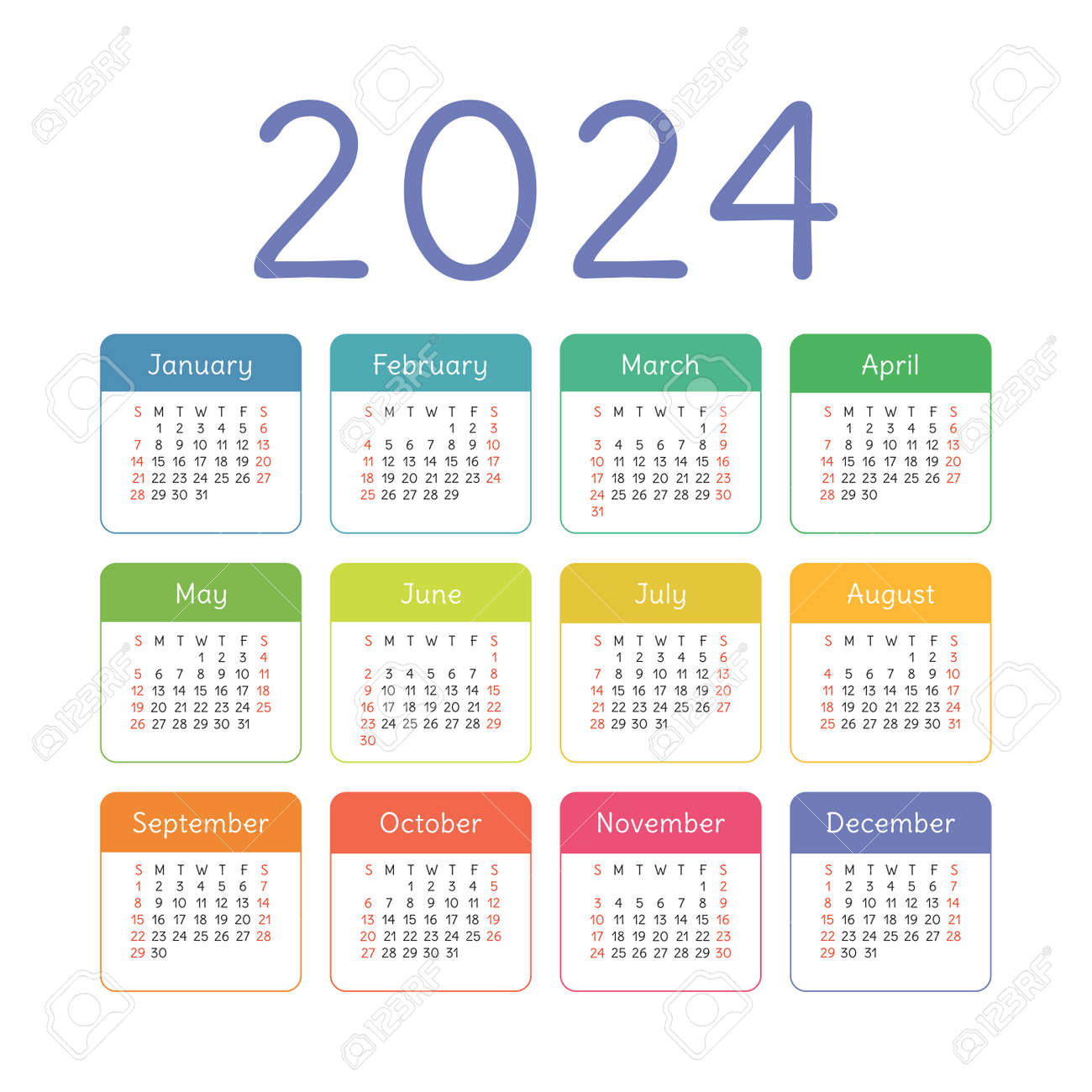 Free Printable Calendar 2024 For Kids Printable Calendar 2024