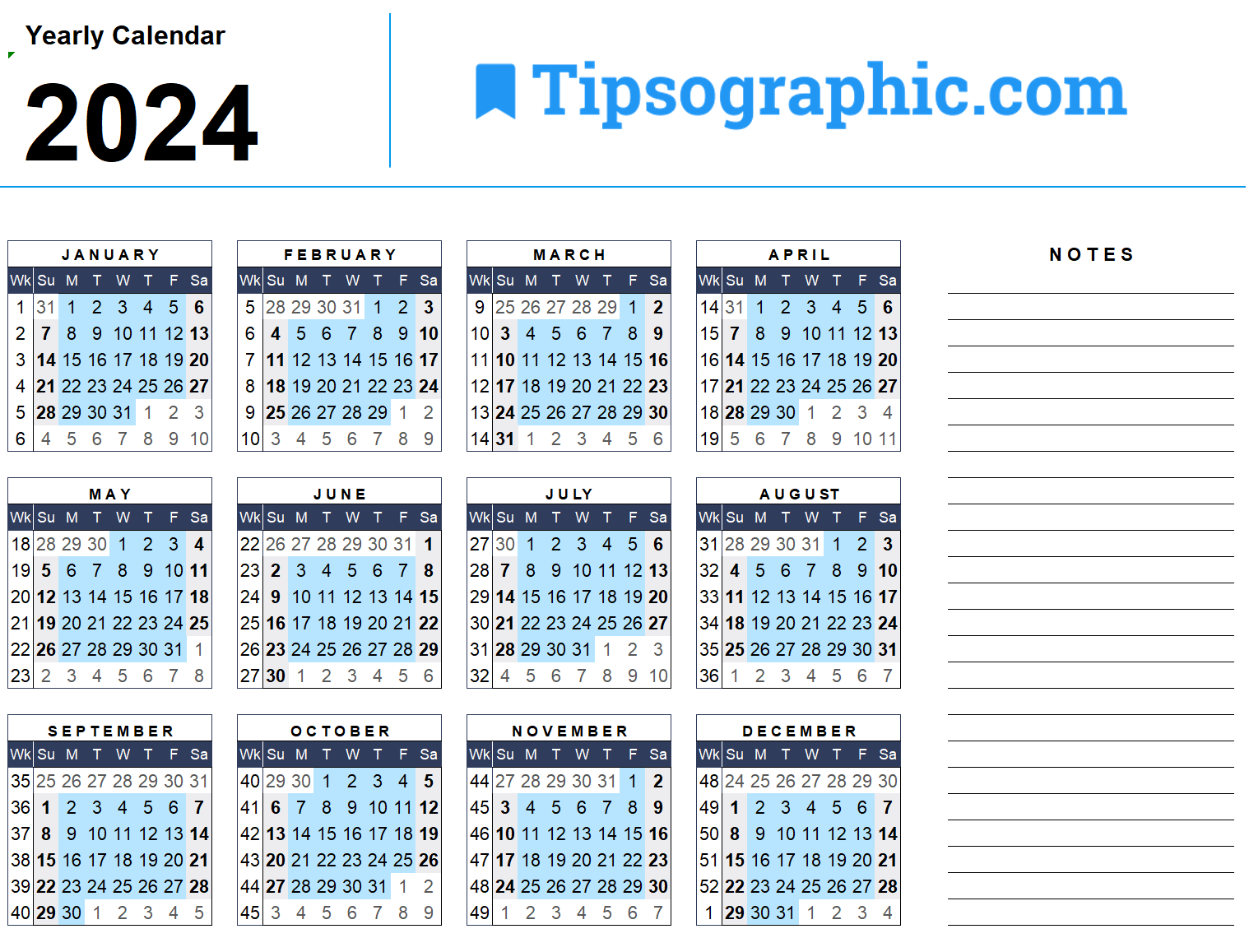 Free Download &amp;gt; 2024 Calendar Templates &amp;amp; Images for Free Printable 2024-24 Calendar