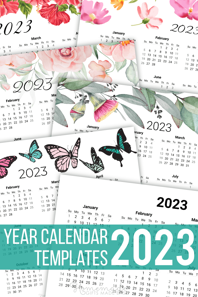 Free Yearly Calendar Printables For 2023, 2024, 2025 And Beyond! for Printable Calendar 2024 Homemade Gifts Made Easy