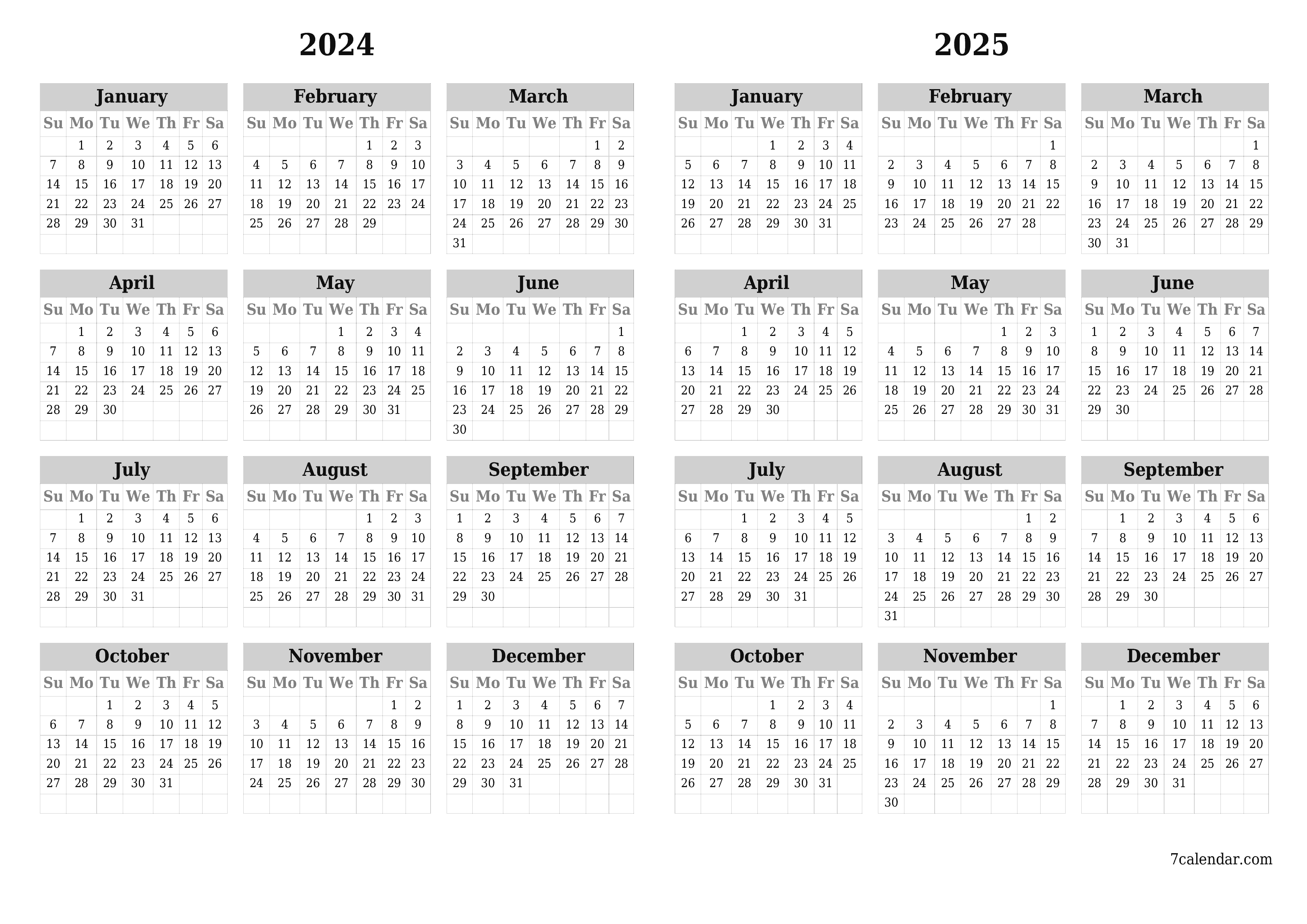 June 2024 Free Printable Calendars And Planners, Pdf Templates for August 2023 - June 2024 Calendar Printable