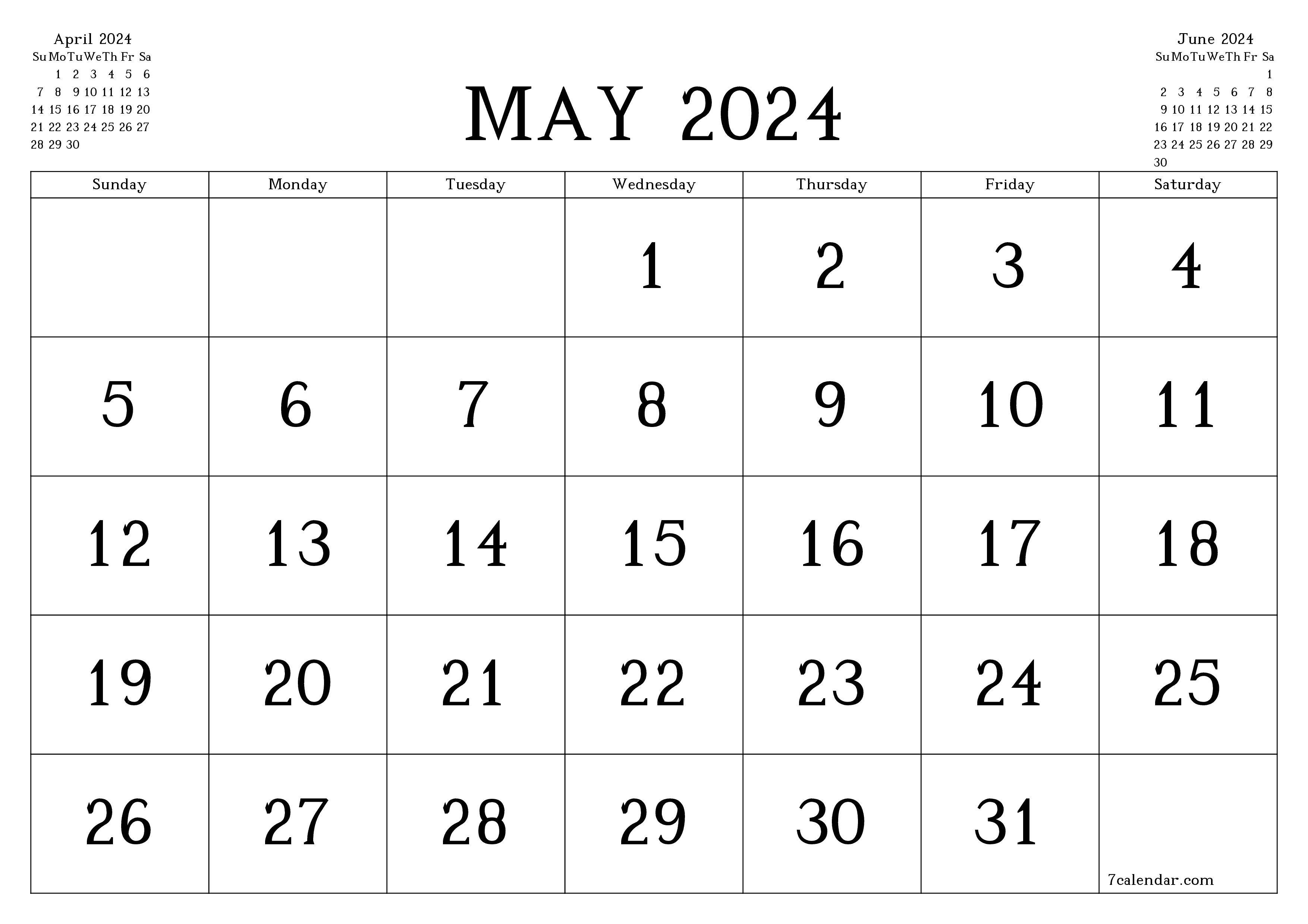 May 2024 Free Printable Calendars And Planners, Pdf Templates for Calendar 2024 May Printable