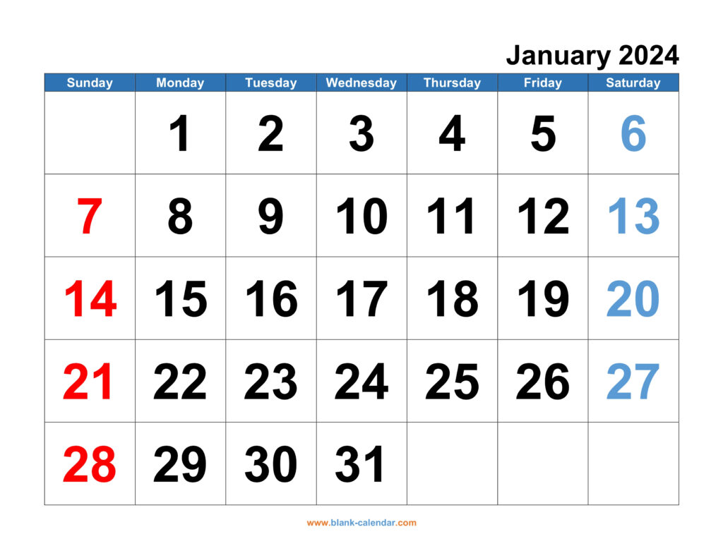 Free Printable And Editable Calendar 2024 | Printable Calendar 2024