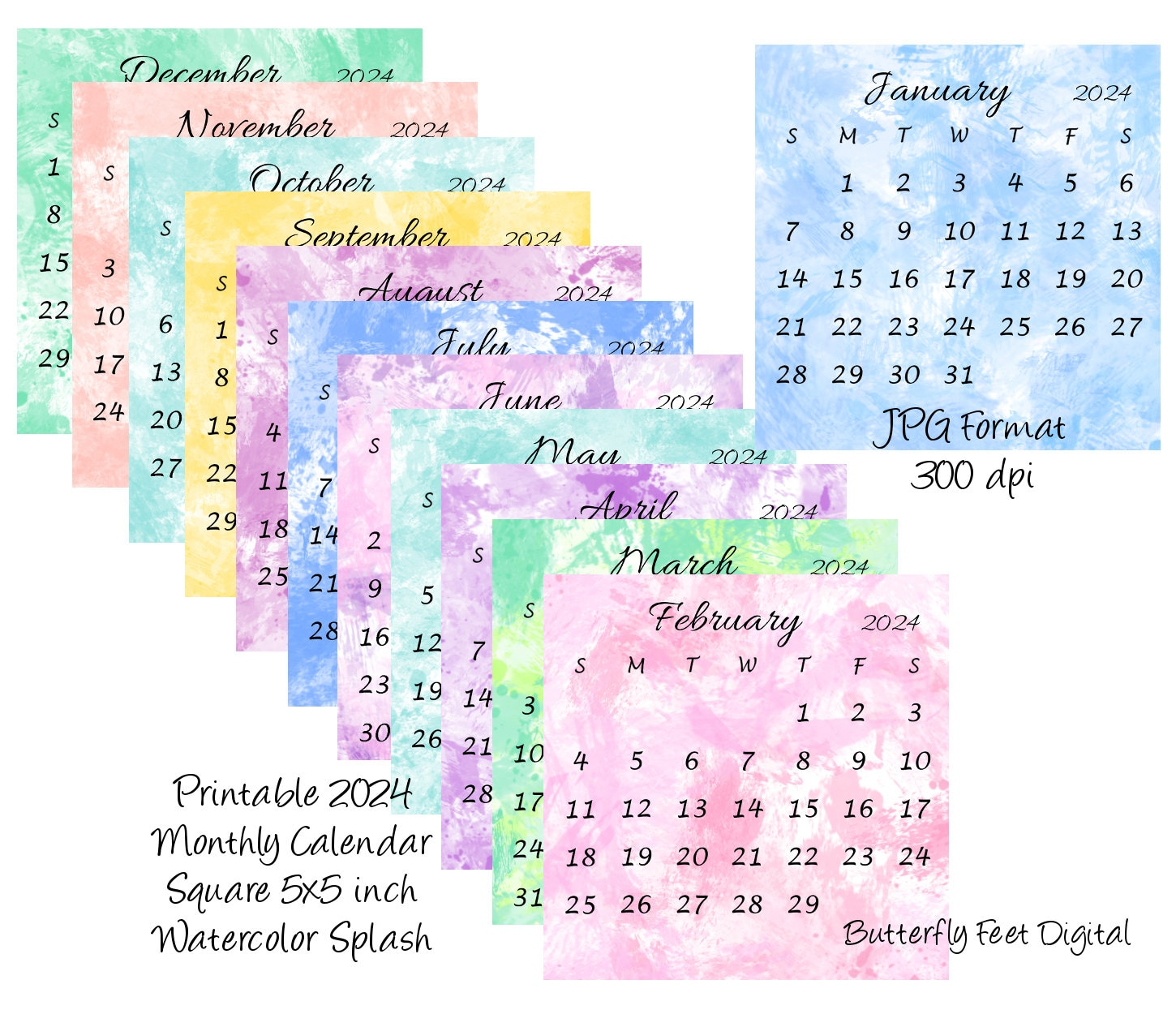 Mini Desk Calendar 2024 Printable Printable Calendar 2024