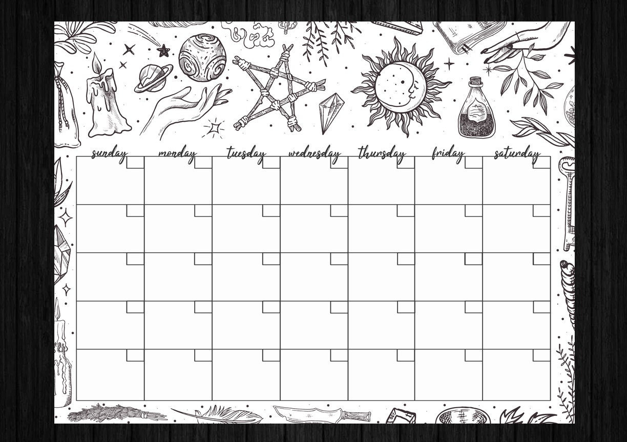 Wiccan Calendar 2024 Printable Printable Calendar 2024