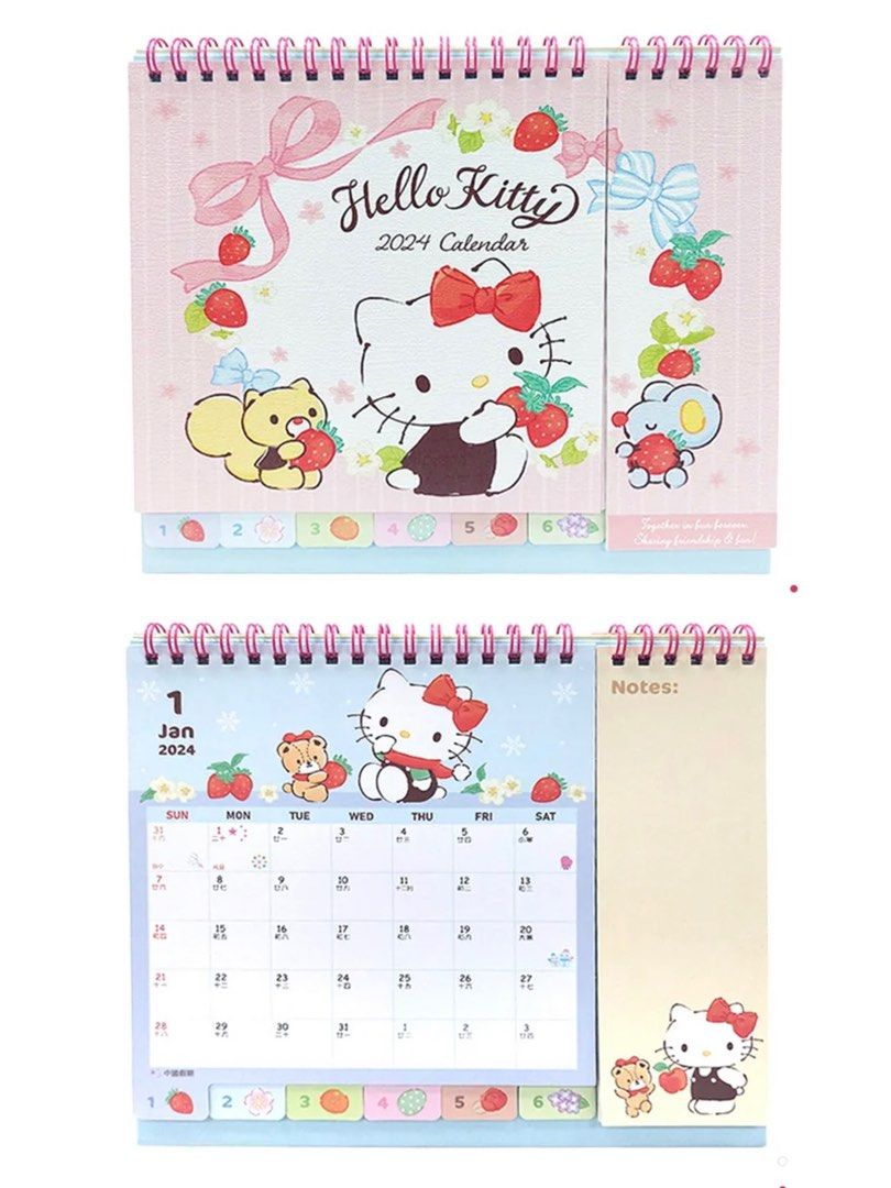 Sanrio Table Calendar 2024, Hobbies &amp;amp; Toys, Stationery &amp;amp; Craft for Sanrio Printable Calendar 2024
