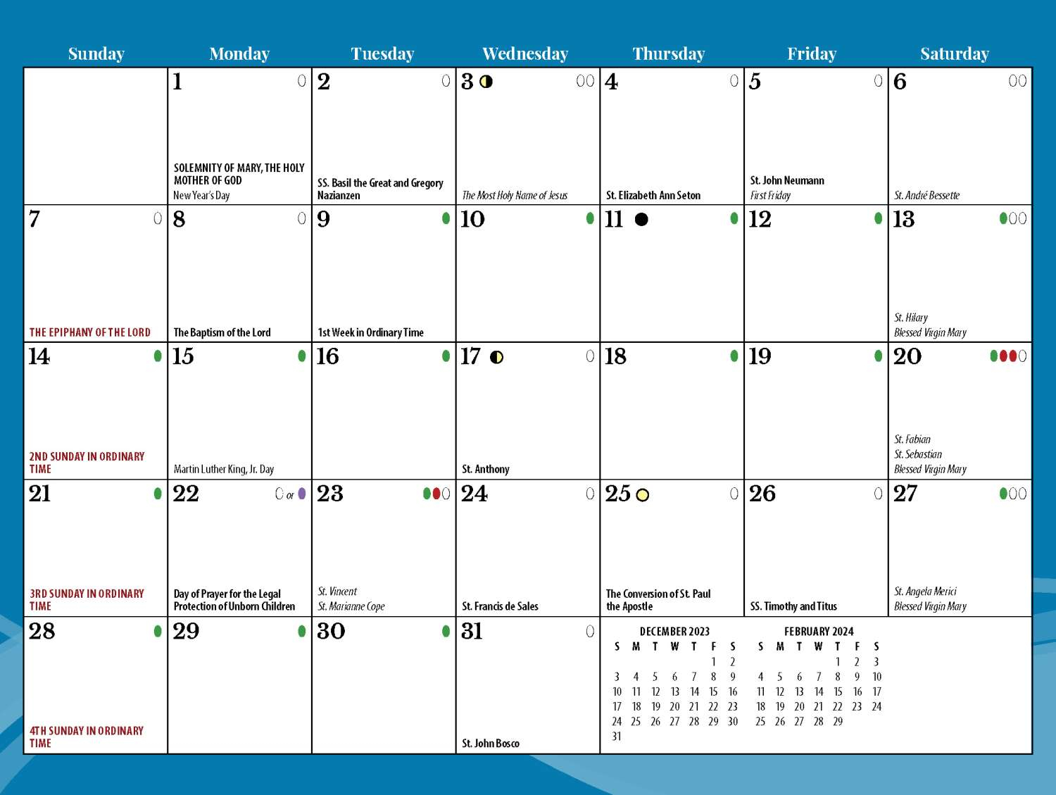 Scenic Catholic Calendar - English | Blue Mound Graphics for Free Printable Catholic Calendar 2024