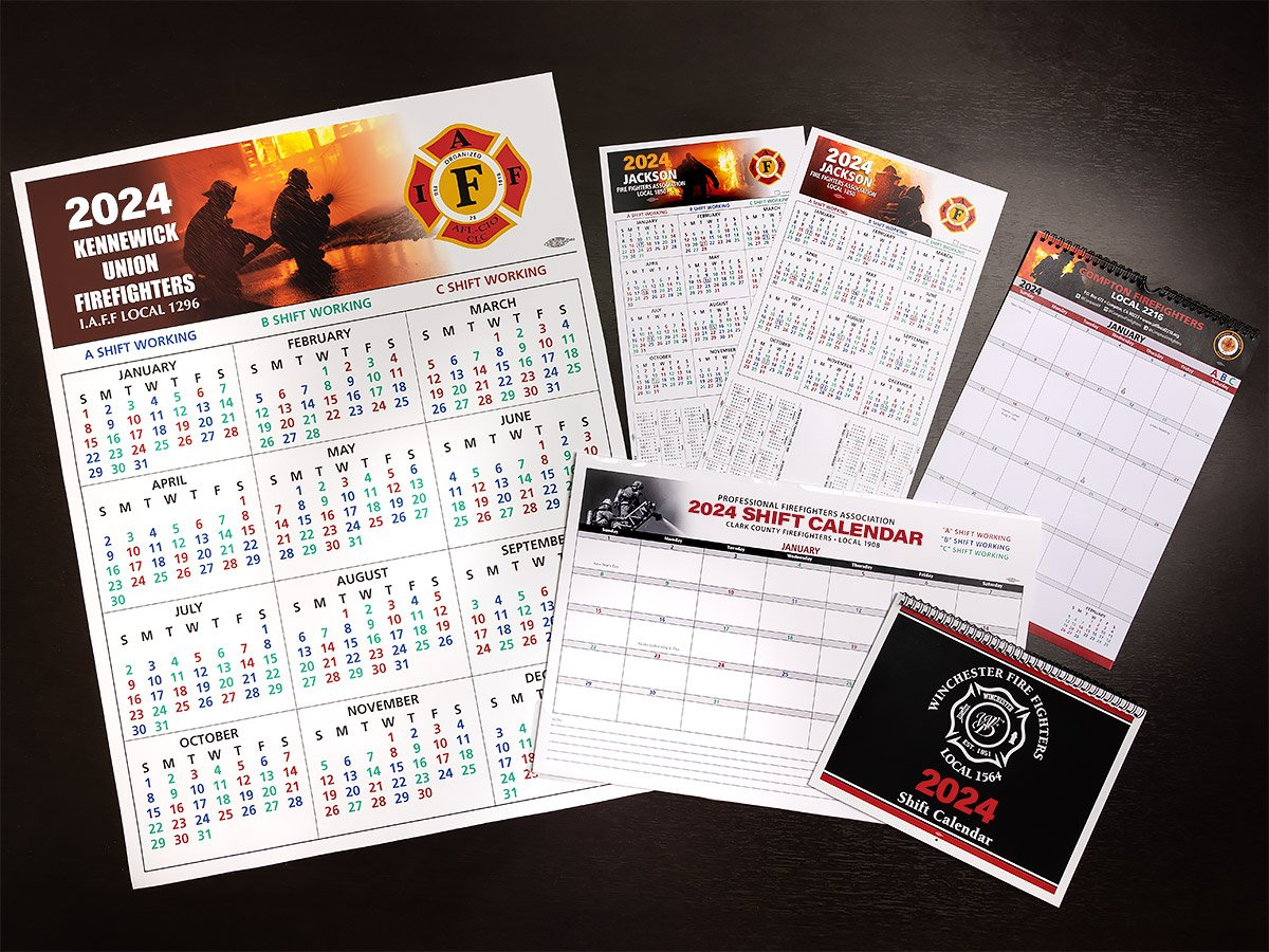 Shift Calendars — Firefighters Print &amp;amp; Design for Printable Firefighter Shift Calendar 2024