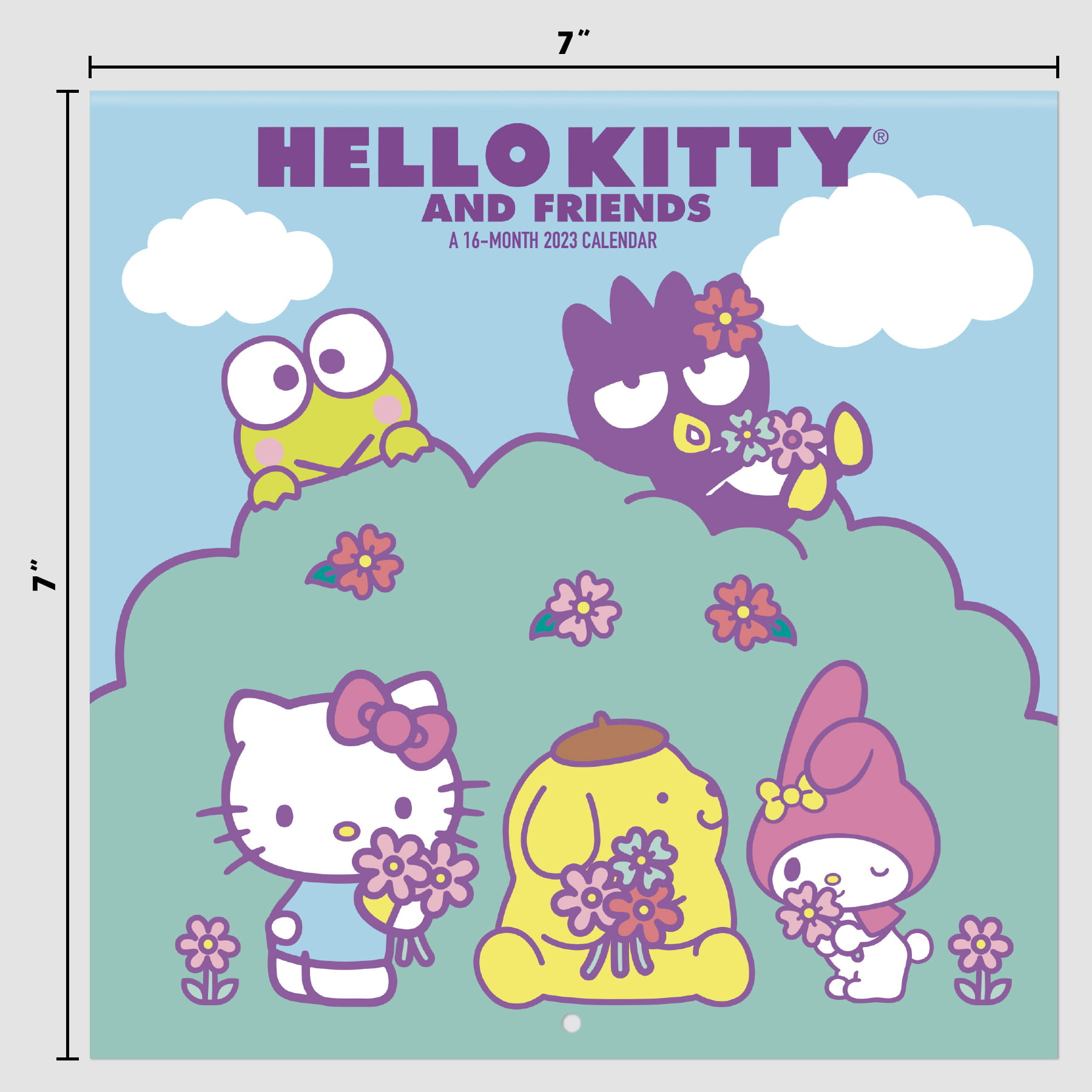 Trends International 2023 Hello Kitty Mini Wall Calendar - Walmart for 12 Month Free Printable Hello Kitty Calendar 2024