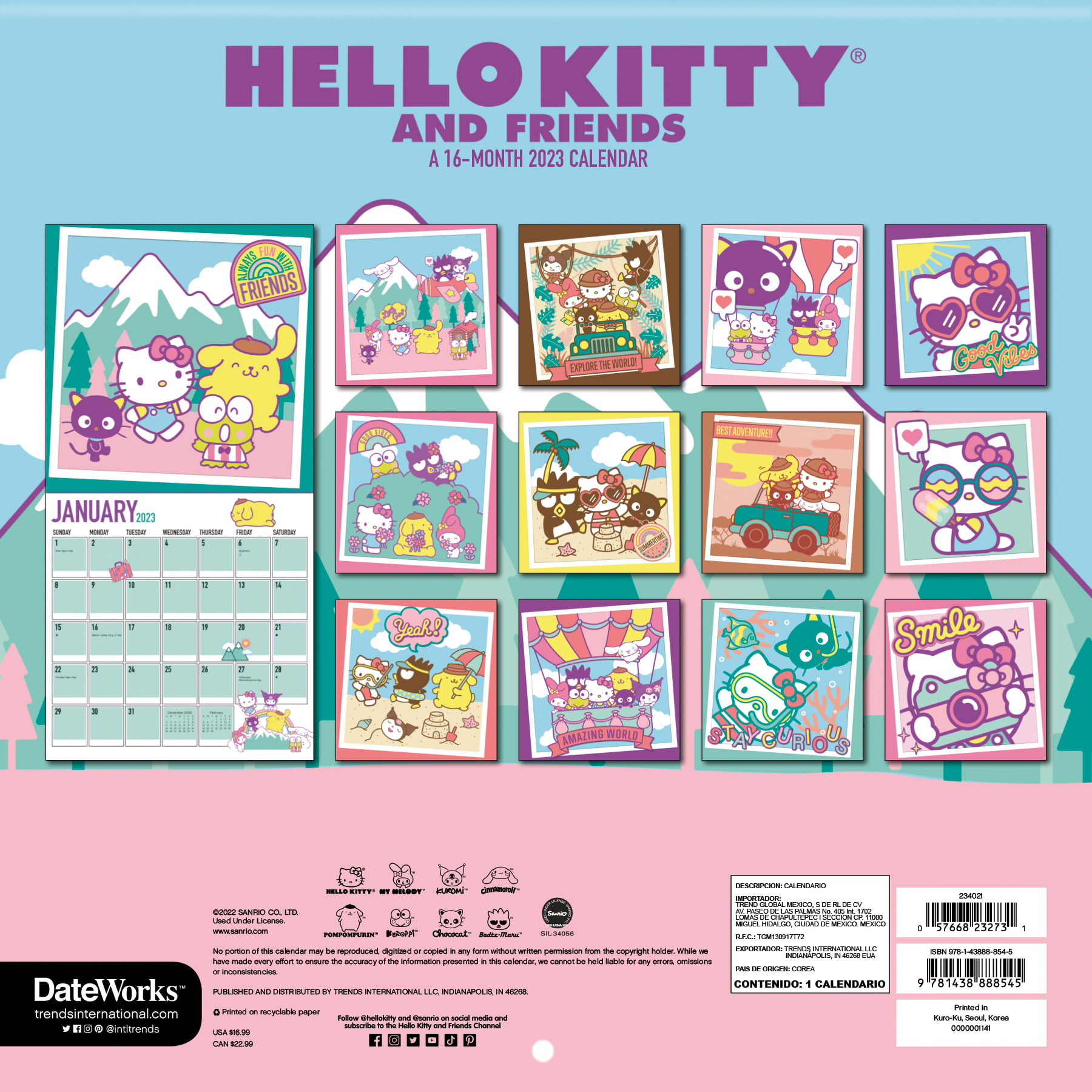 Sanrio Printable Calendar 2024 Printable Calendar 2024