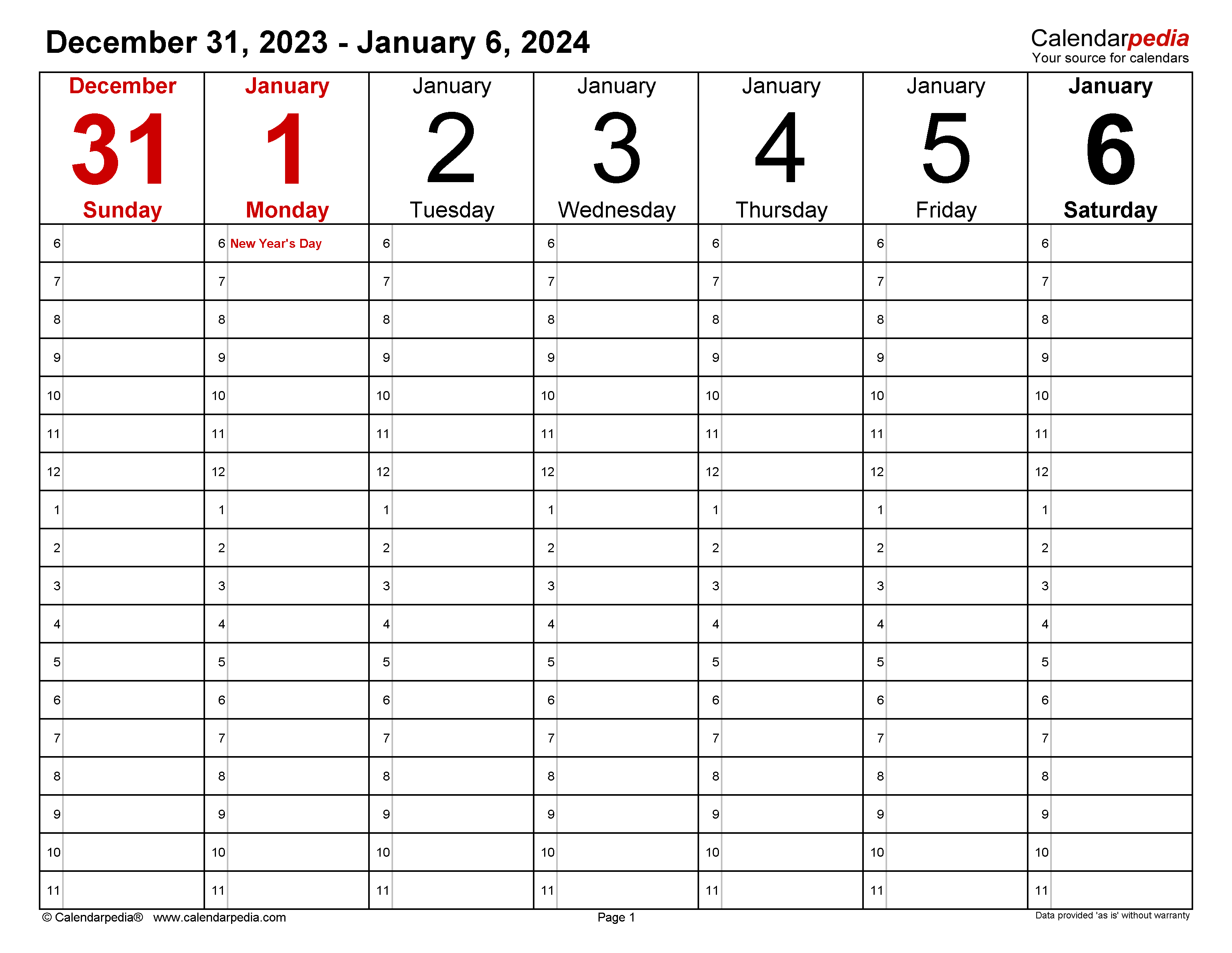 Weekly Calendars 2024 For Pdf - 12 Free Printable Templates for 2024 Daily Calendar Printable