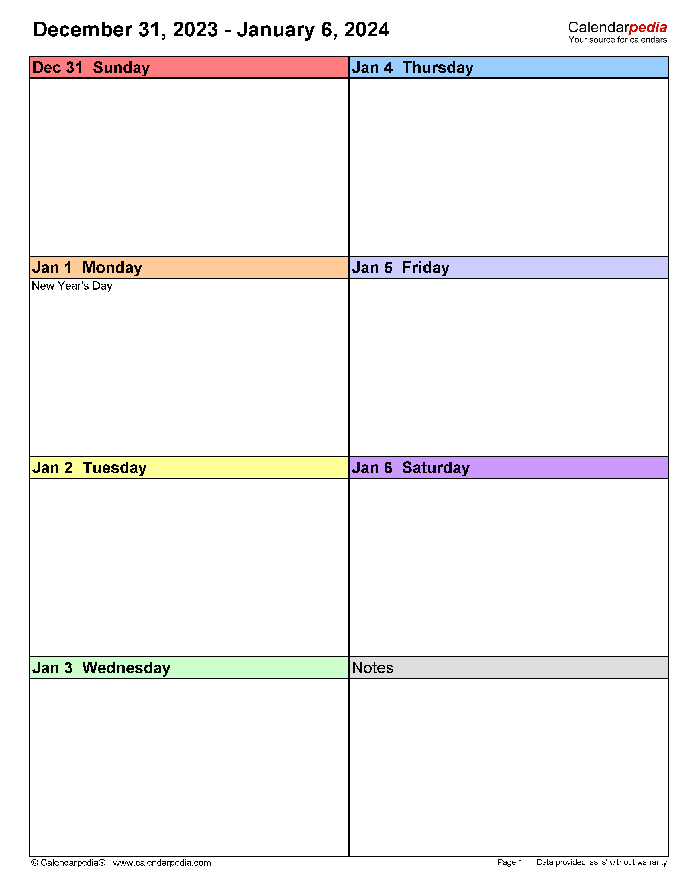 Weekly Calendars 2024 For Pdf - 12 Free Printable Templates for 2024 Weekly Calendar Printable