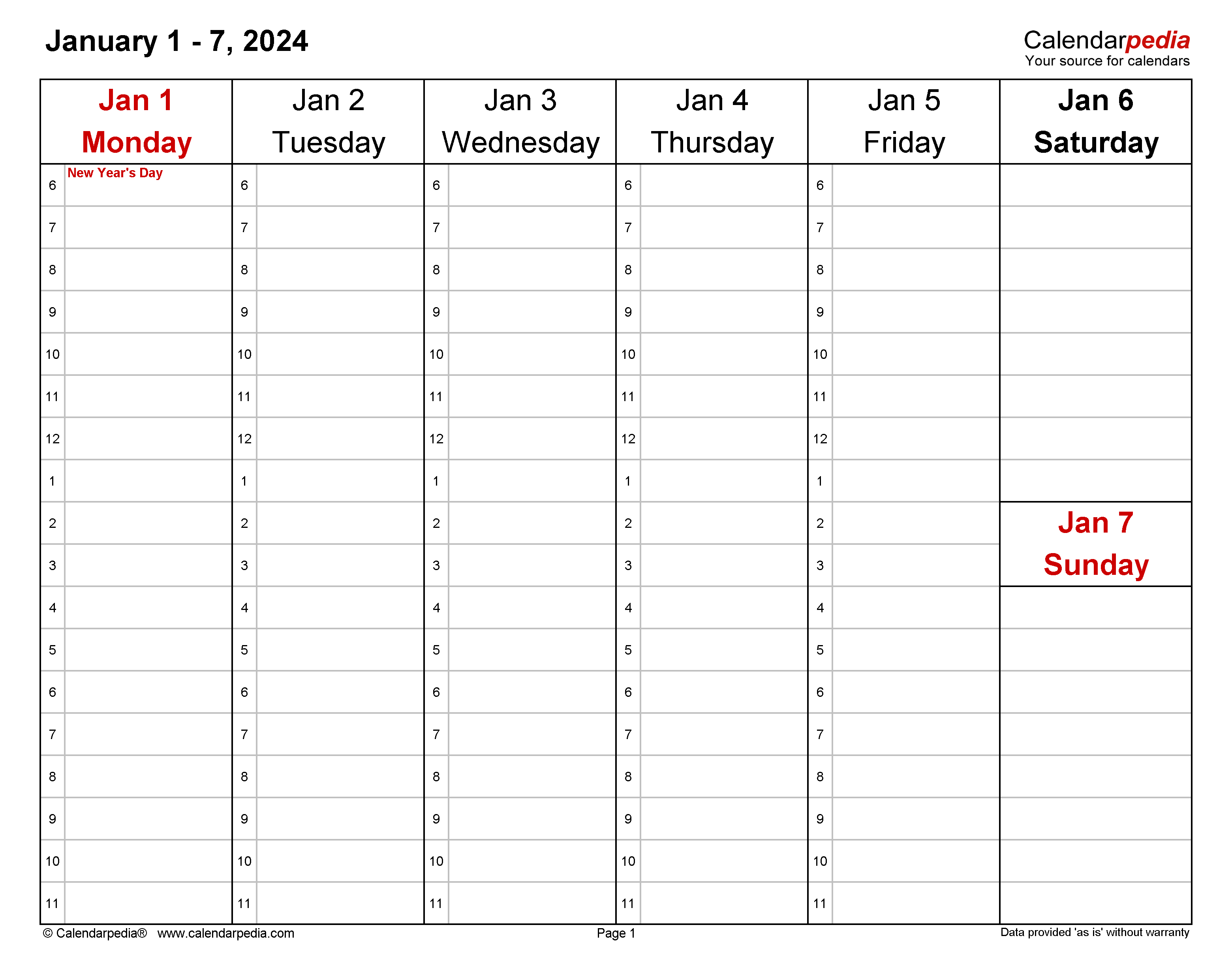 Weekly Calendars 2024 For Pdf - 12 Free Printable Templates for Printable Appointment Calendar 2024