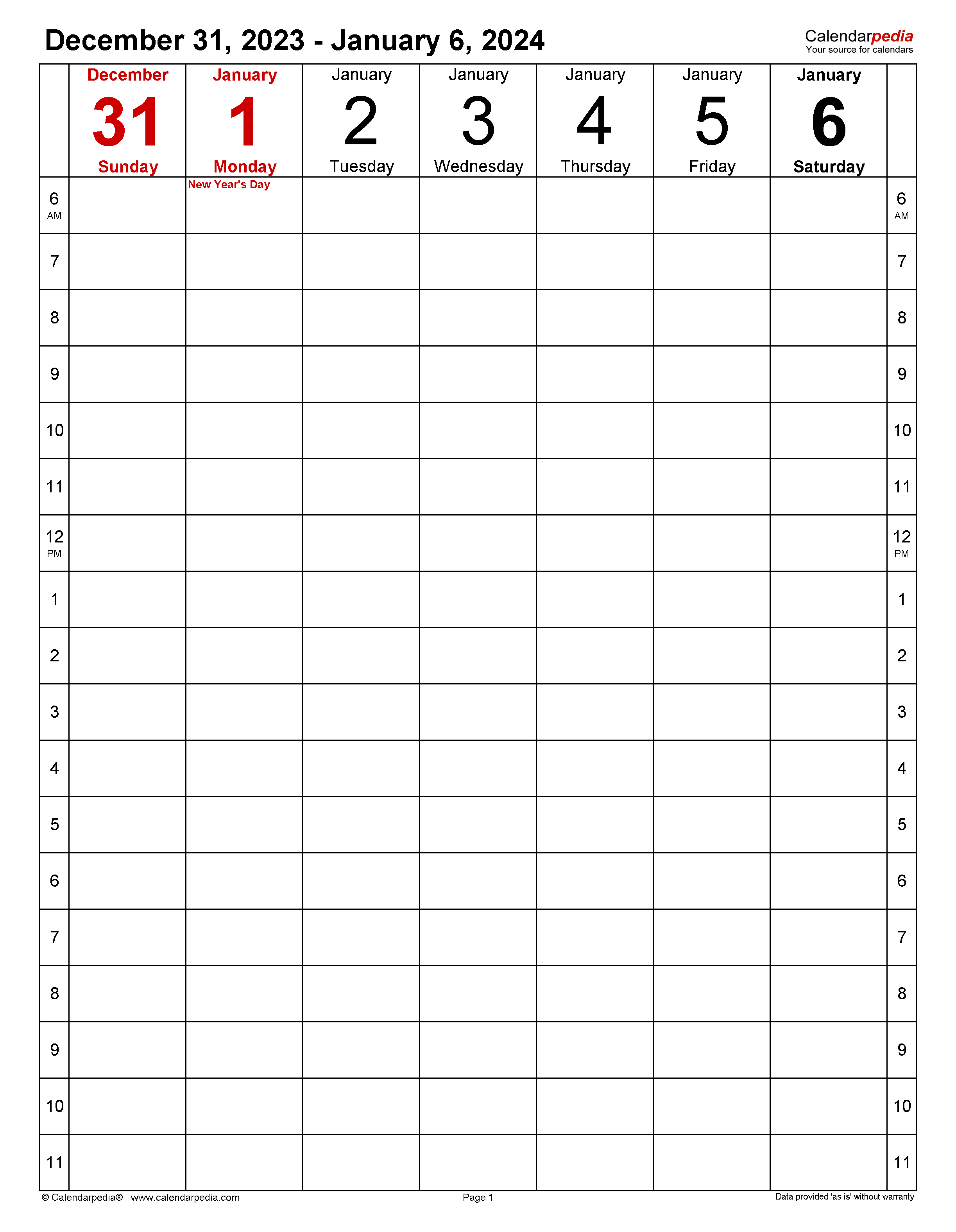 Weekly Calendars 2024 For Pdf - 12 Free Printable Templates for Printable Calendar 2024 Weekly