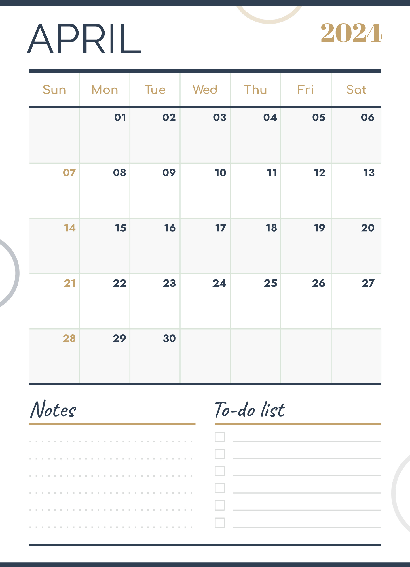 April 2024 Calendar Free Google Docs Template - Gdoc.io intended for Google Calendar April 2024