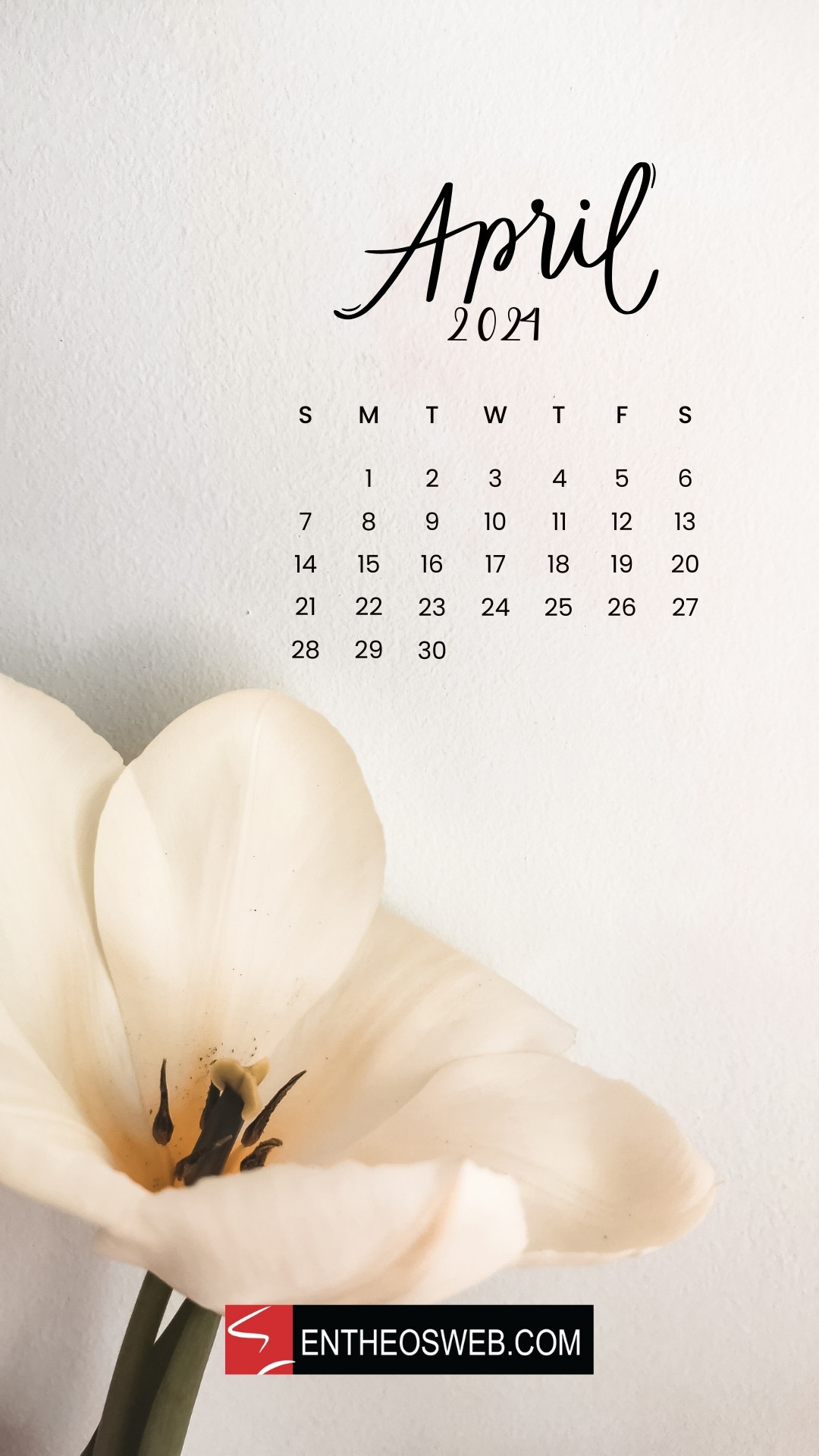 April 2024 Calendar Phone Wallpaper Backgrounds | Entheosweb with regard to April Calendar Wallpaper 2024