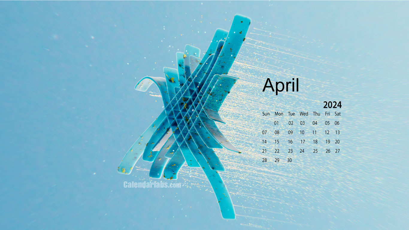 April 2024 Desktop Wallpaper Calendar - Calendarlabs in April 2024 Desktop Calendar