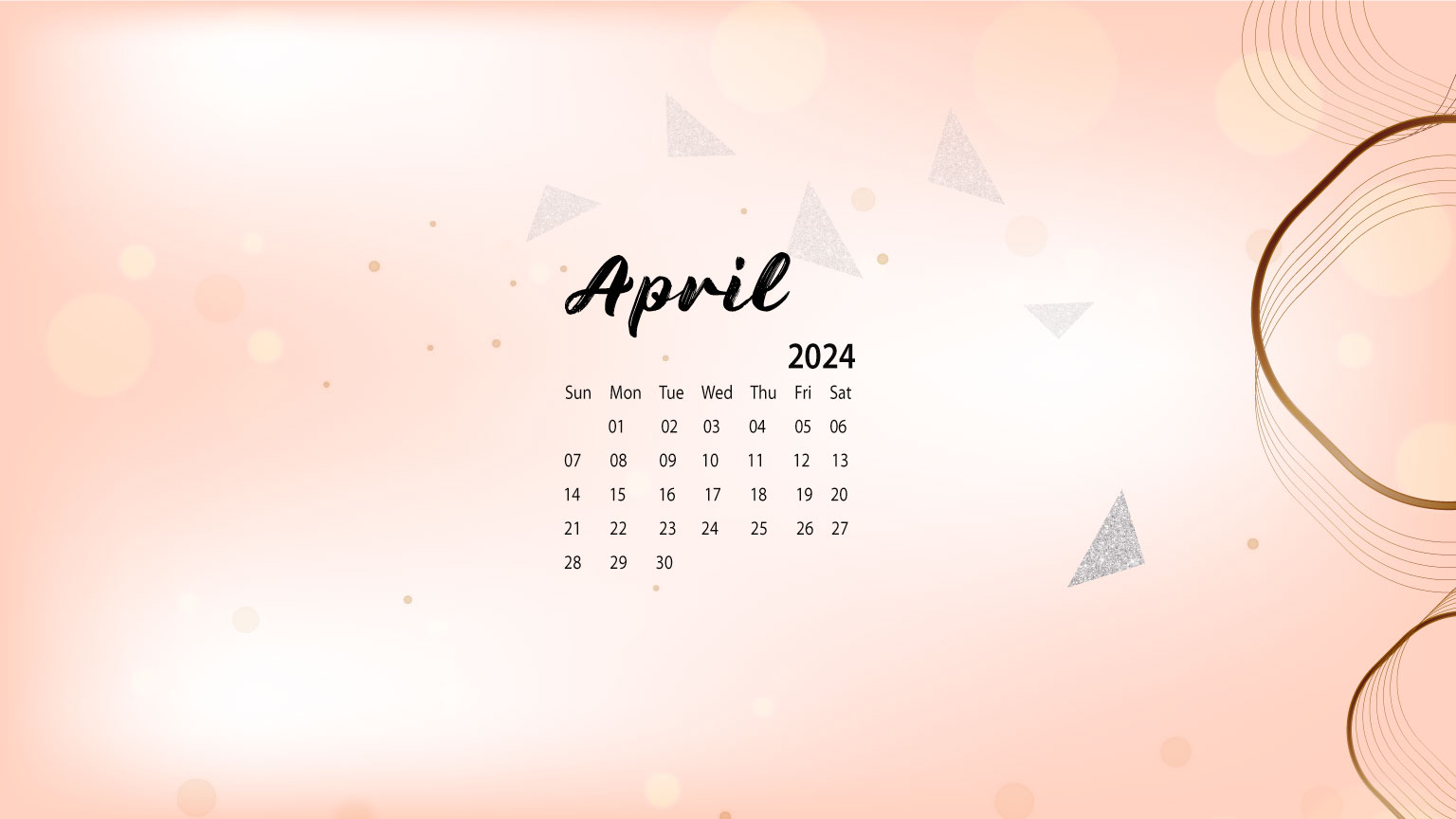 April 2024 Desktop Wallpaper Calendar - Calendarlabs intended for April 2024 Calendar Background