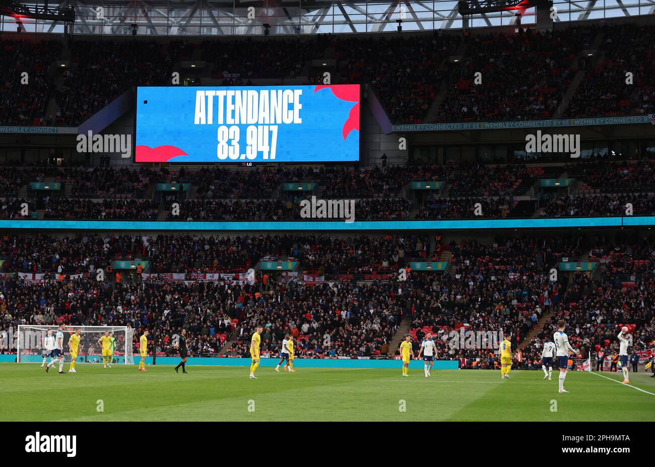 Attendance Of 86,047 At Wembley During Uefa Euro 2024 Qualifier in Attendance Of March 2024