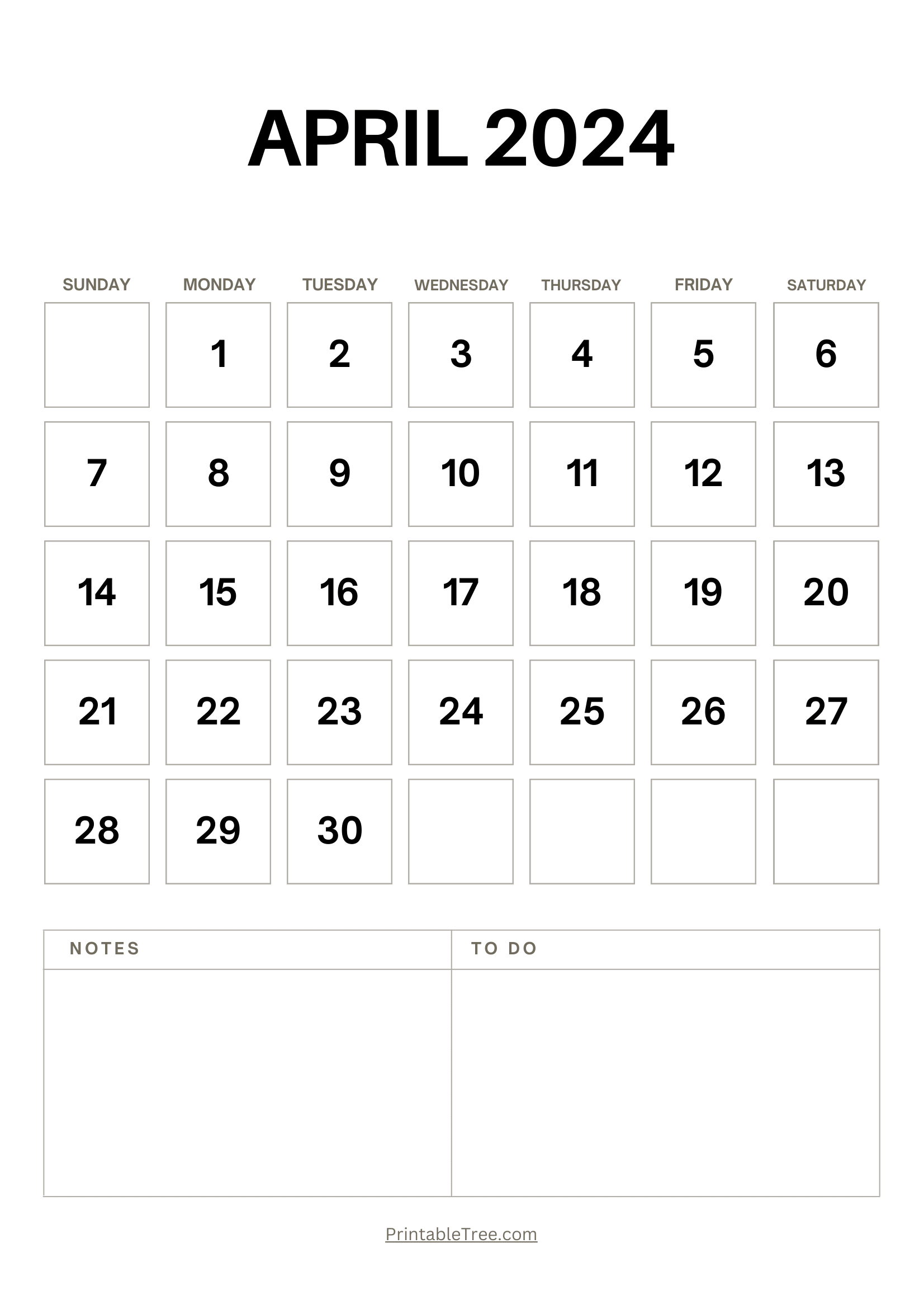 Blank April 2024 Calendar Printable Pdf Template With Holidays within April 28 Calendar 2024