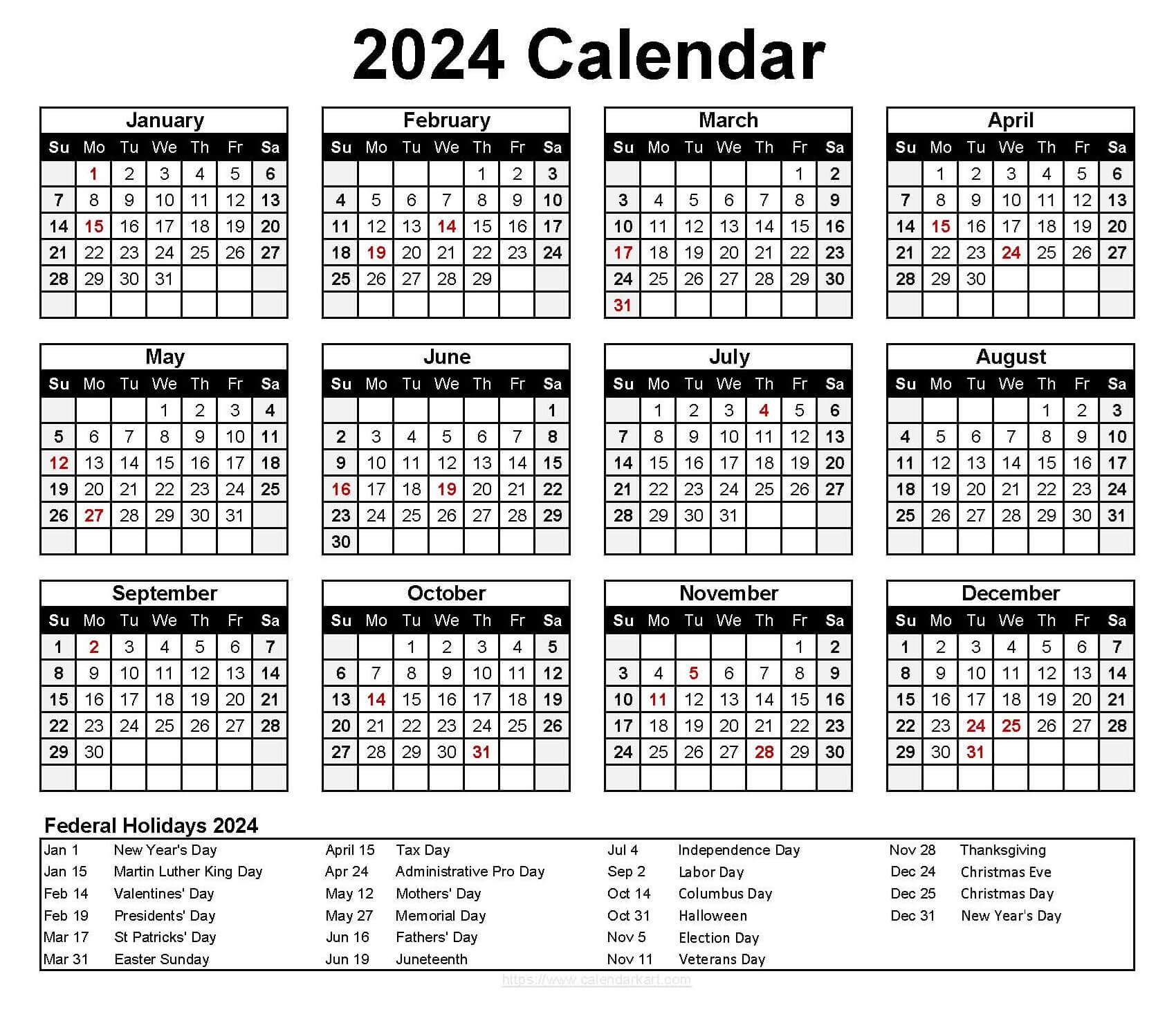 Excel Calendar Template 2024 - Calendarkart pertaining to Attendance Calendar 2024 Excel