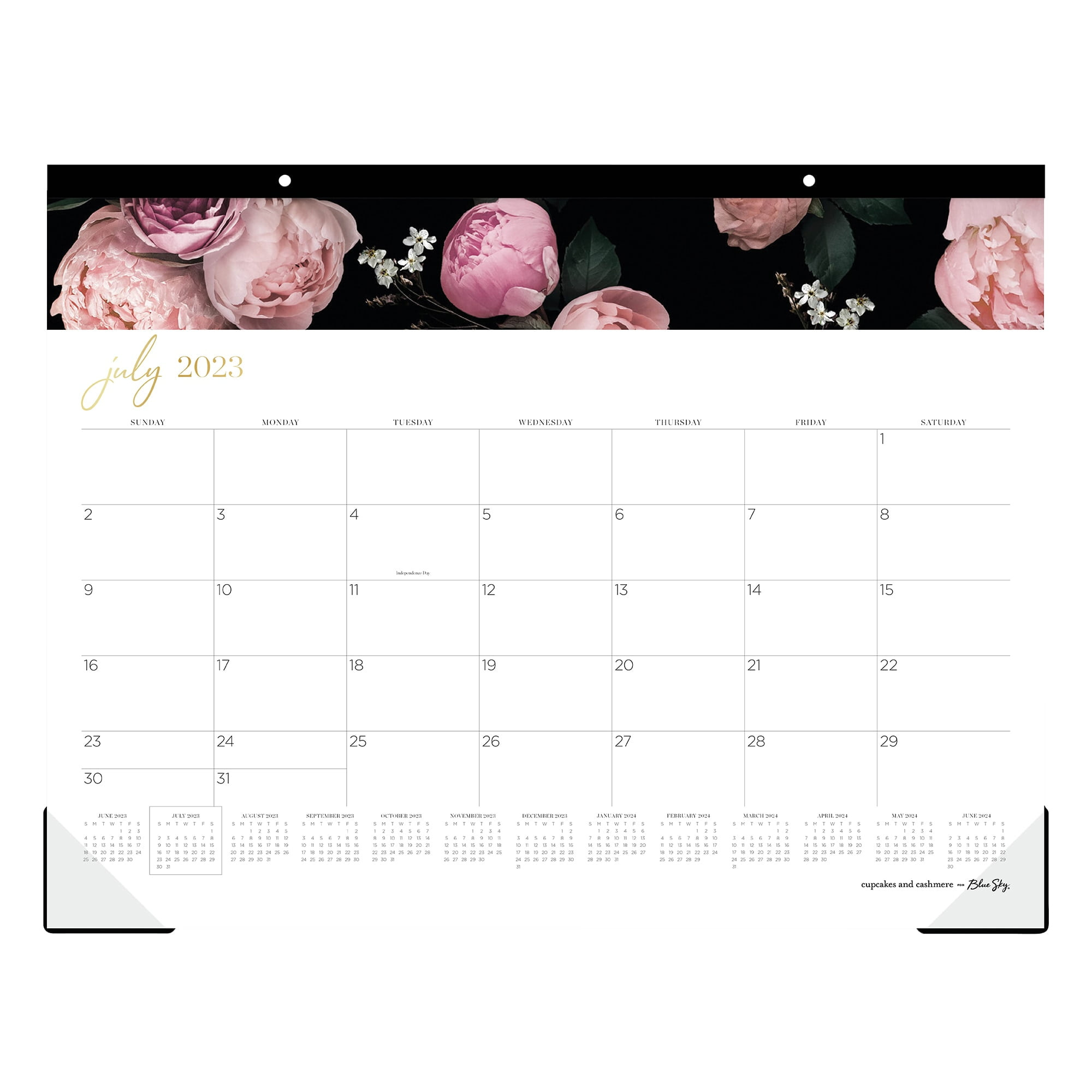 2023-2024 Blue Sky Cc Monthly Academic Desk Pad Planning Calendar for Blue Sky Planning Calendar July 2023-June 2024