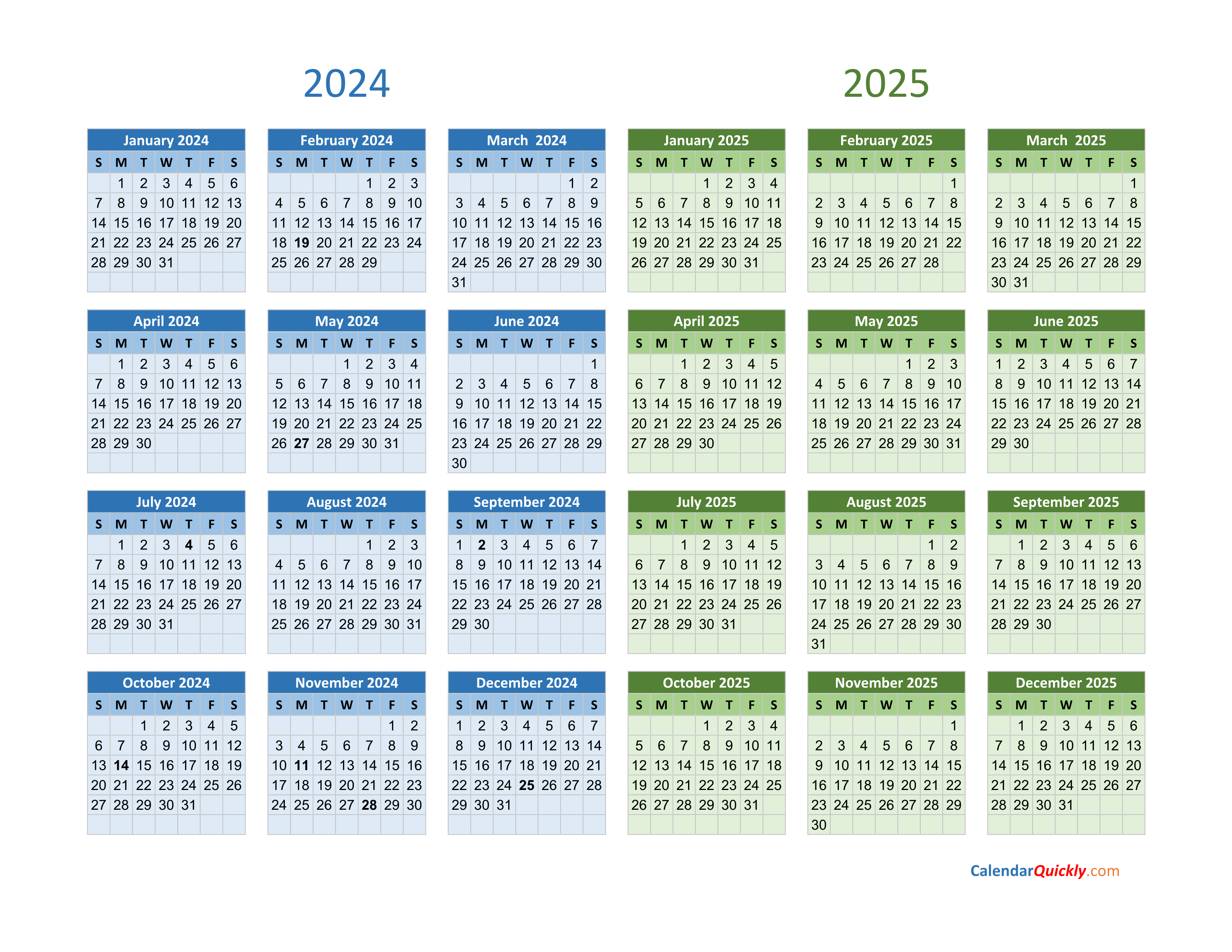 2024 And 2025 Calendar | Calendar Quickly regarding June 2024 - June 2025 Calendar
