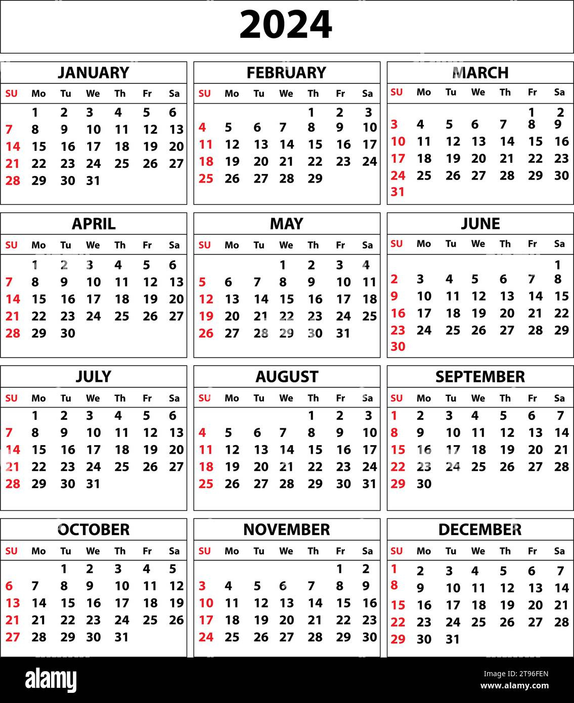 2024 Calendar Set. Color Vector Pocket Calendar Design. The Week throughout May June July Calendar 2024