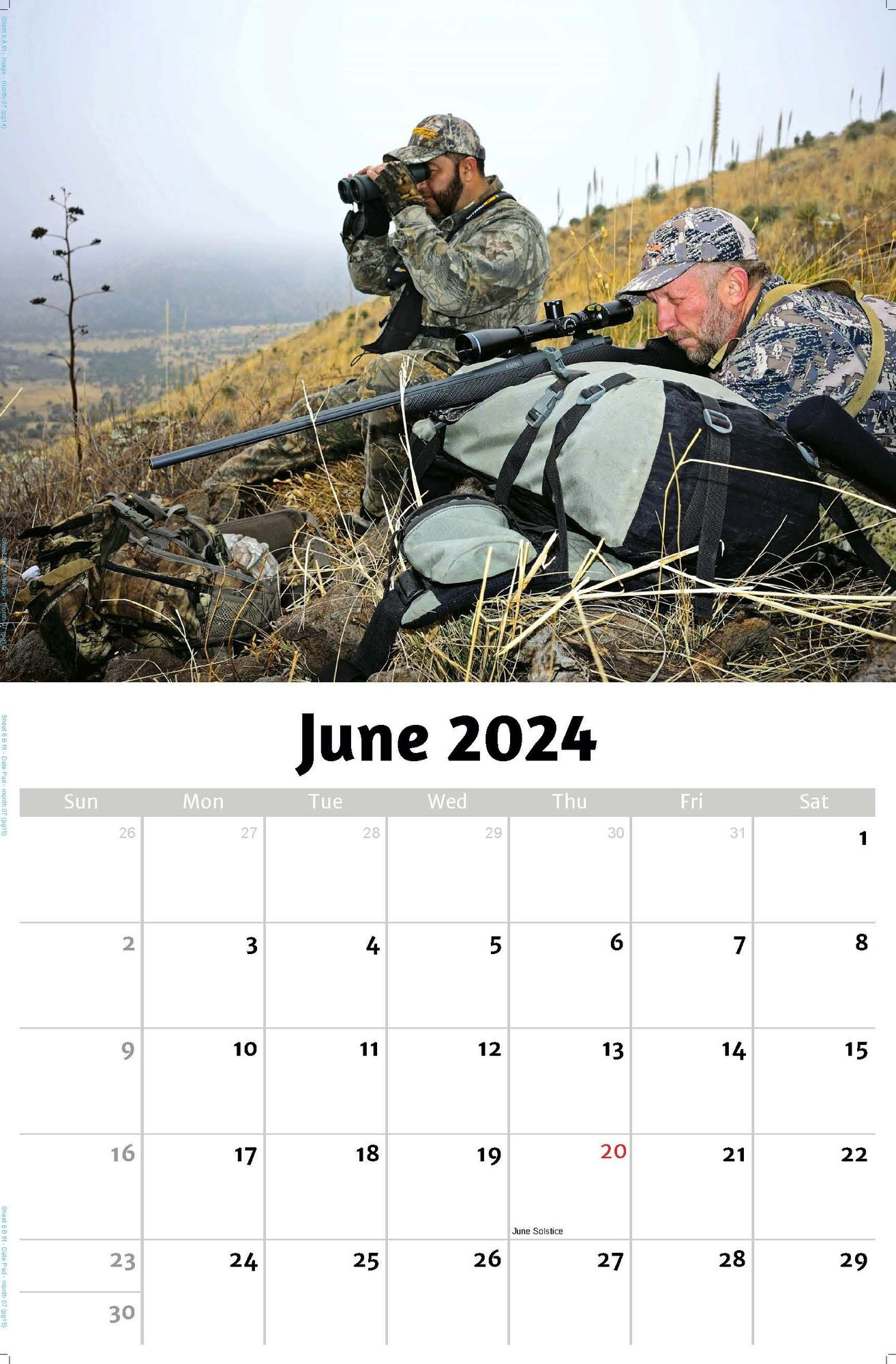 2024 Wall Calendar | Fishing And Hunting regarding Fishing Calendar For June 2024
