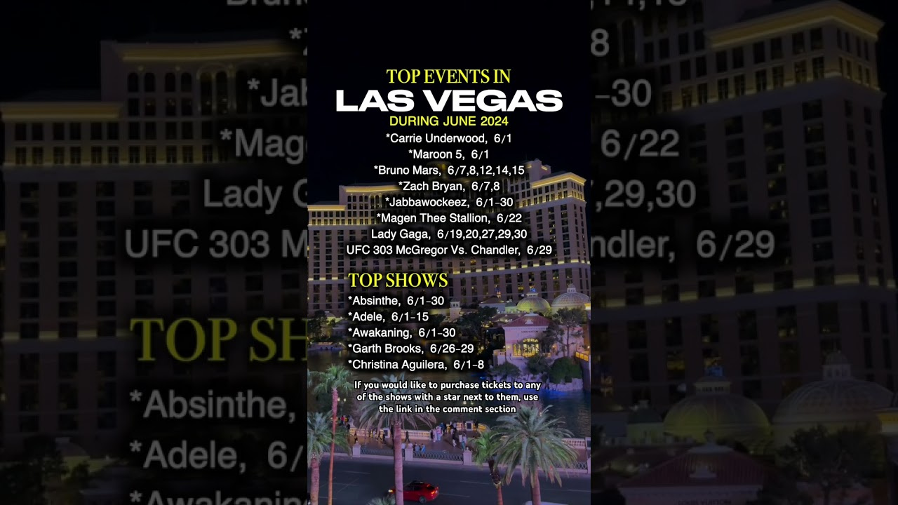 Best Things To In Las Vegas June 2024 - Youtube within Las Vegas Calendar June 2024
