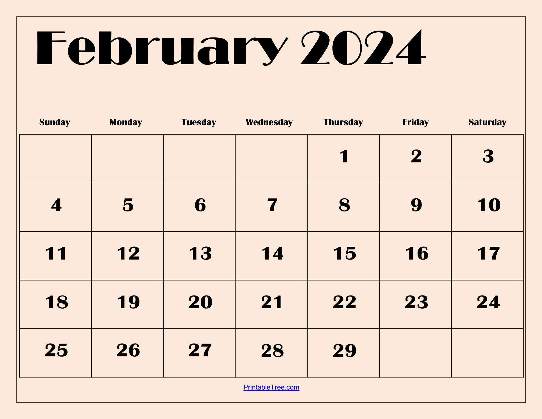 February 2024 Calendar Printable Pdf Template With Holidays regarding February 2024 Julian Calendar