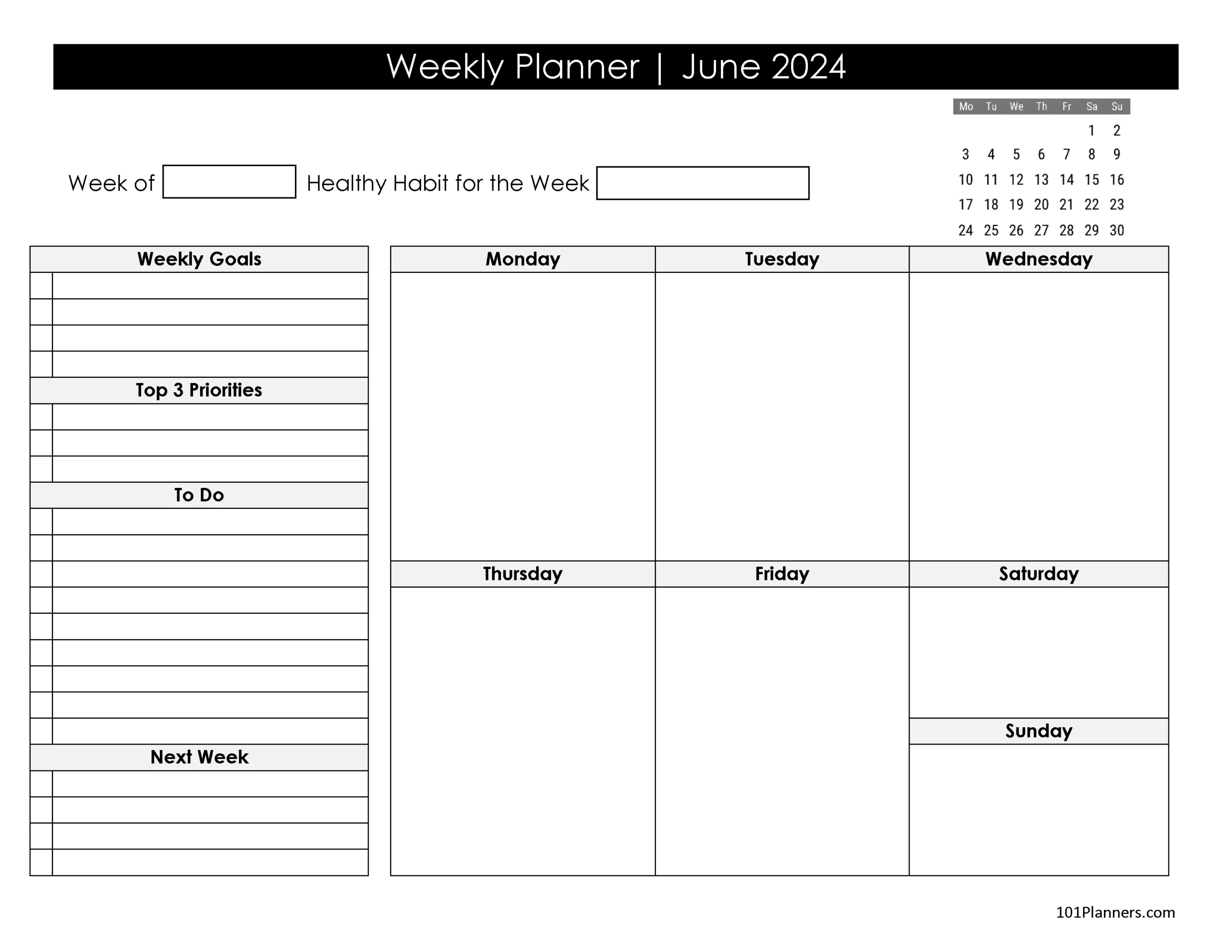 Free Printable June 2024 Calendar | Customize Online intended for June 2024 Weekly Calendar