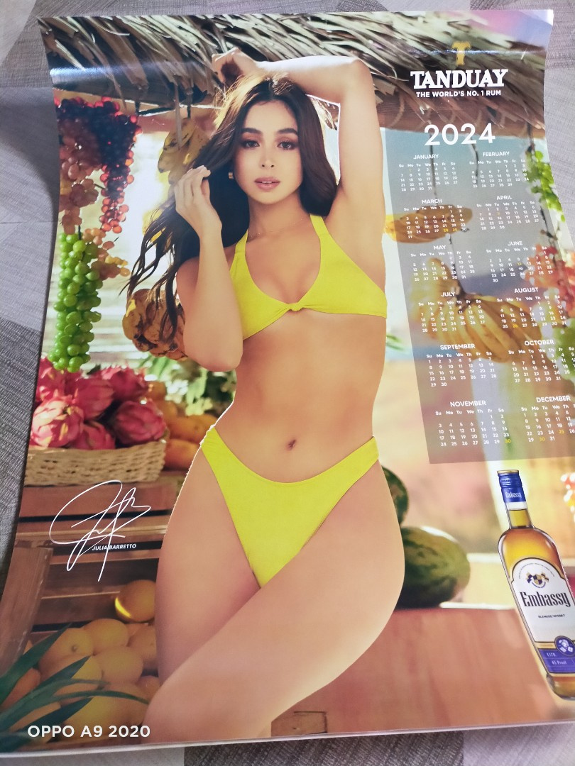 Julia Barretto Tanduay 2024 Calendar, Hobbies &amp;amp; Toys, Memorabilia in Julia Barretto Calendar 2024