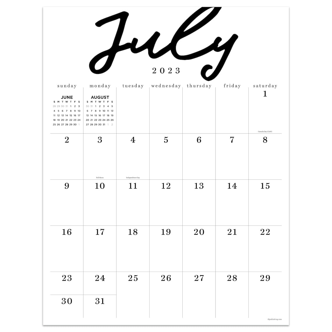 July 2023 - June 2024 Large Art Poster Wall Calendar - Walmart inside Calendar July 2023-June 2024