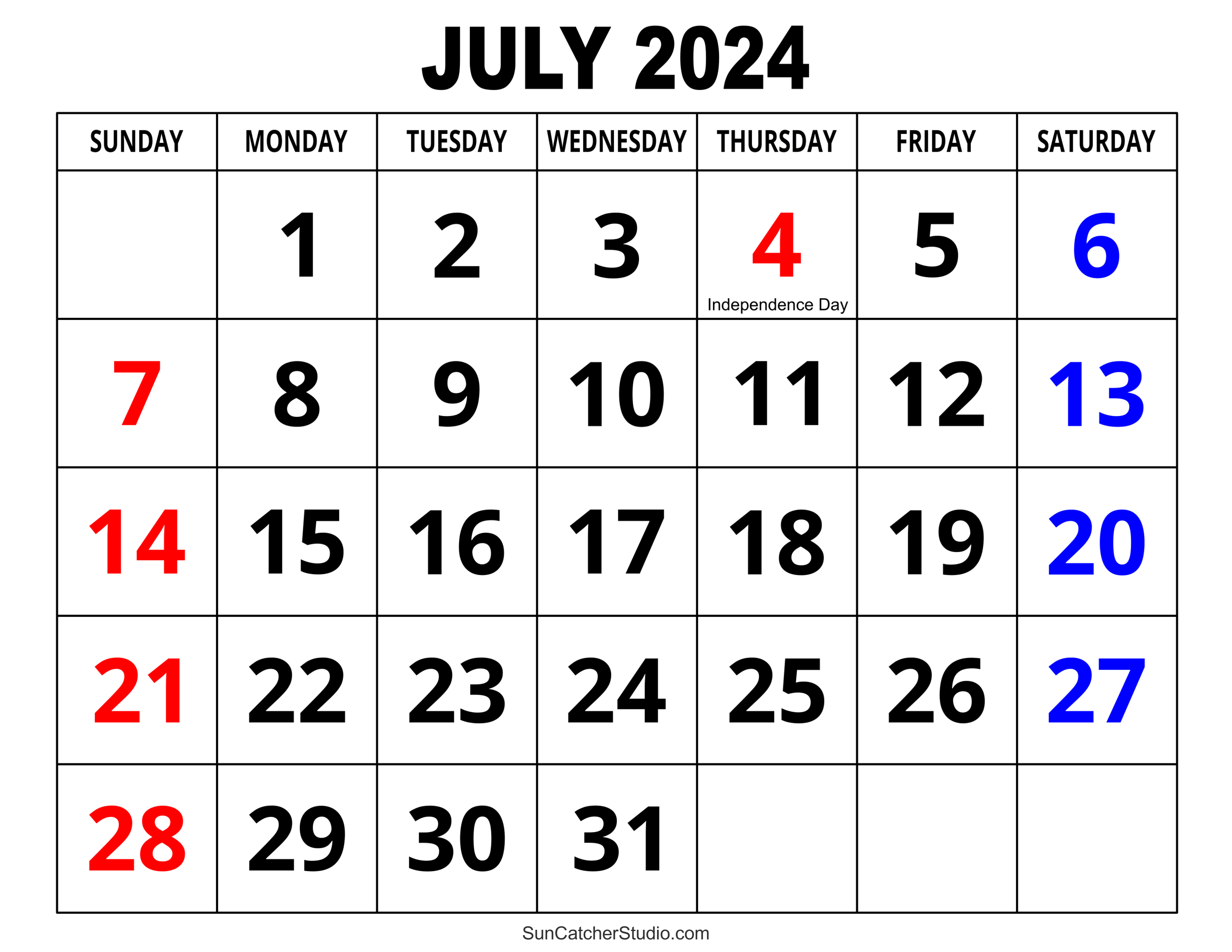 July 2024 Calendar (Free Printable) – Diy Projects, Patterns inside July 8 2024 Calendar