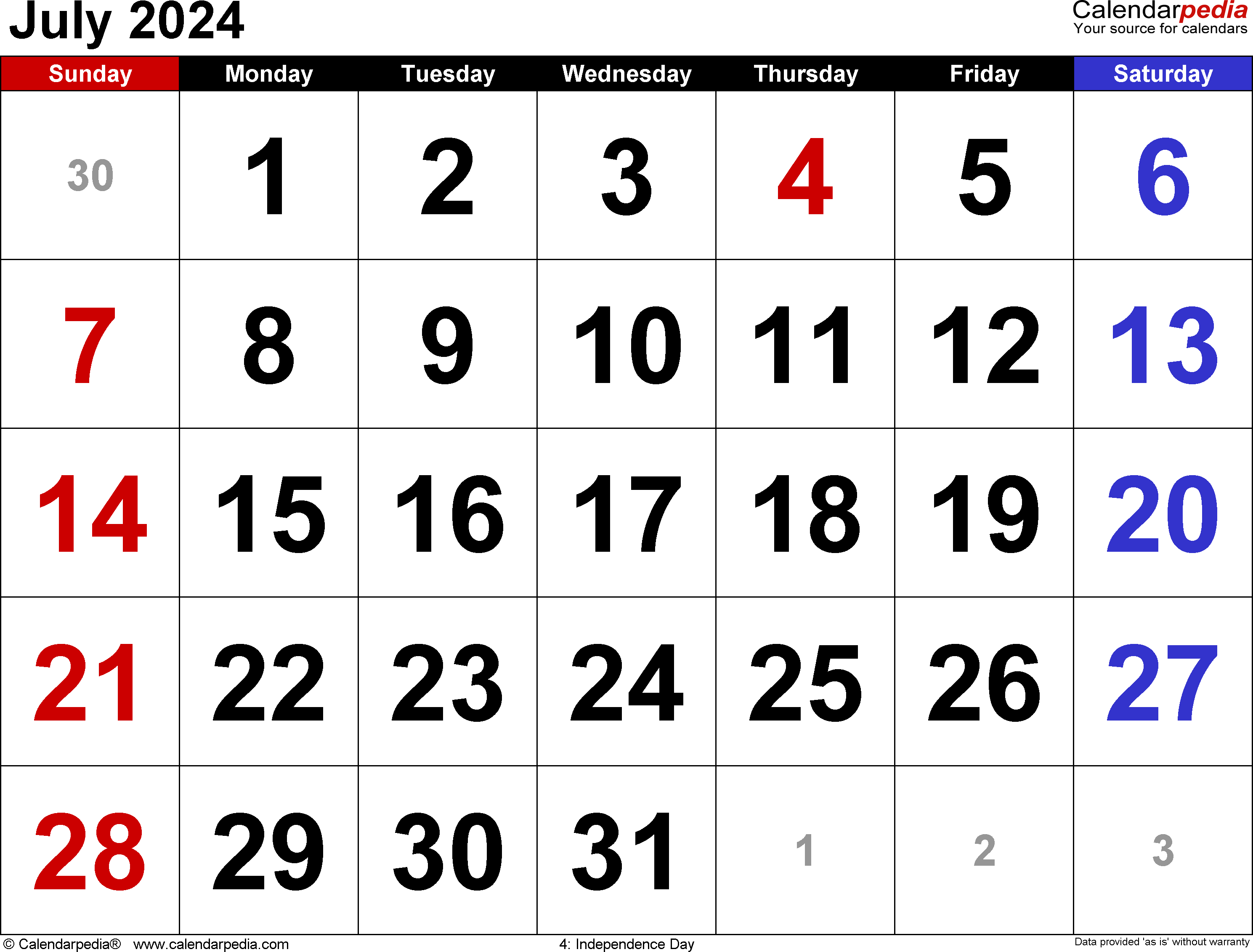 July 2024 Calendar | Templates For Word, Excel And Pdf with July 8 2024 Calendar