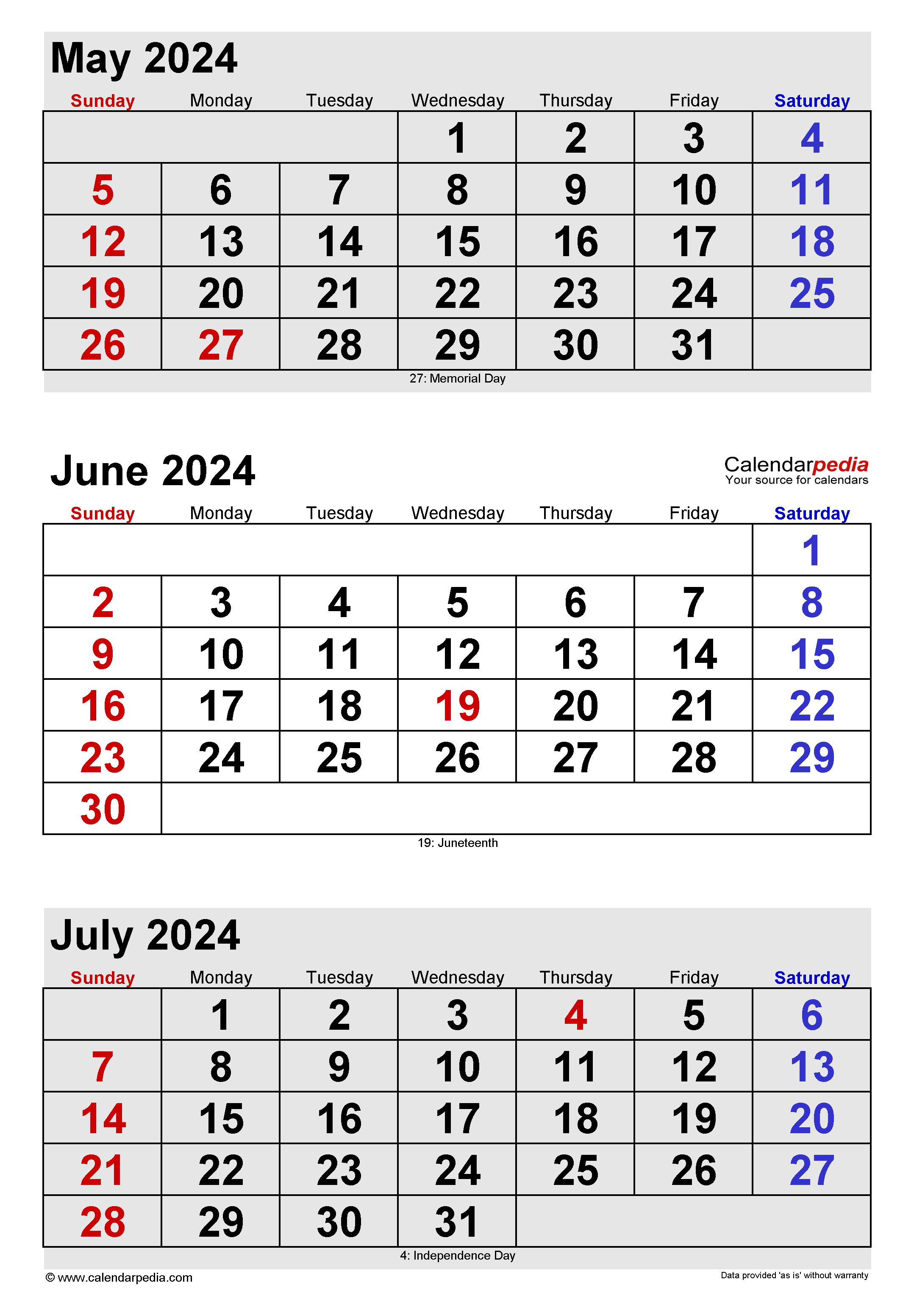 June 2024 Calendar | Templates For Word, Excel And Pdf inside May June July 2024 Calendar