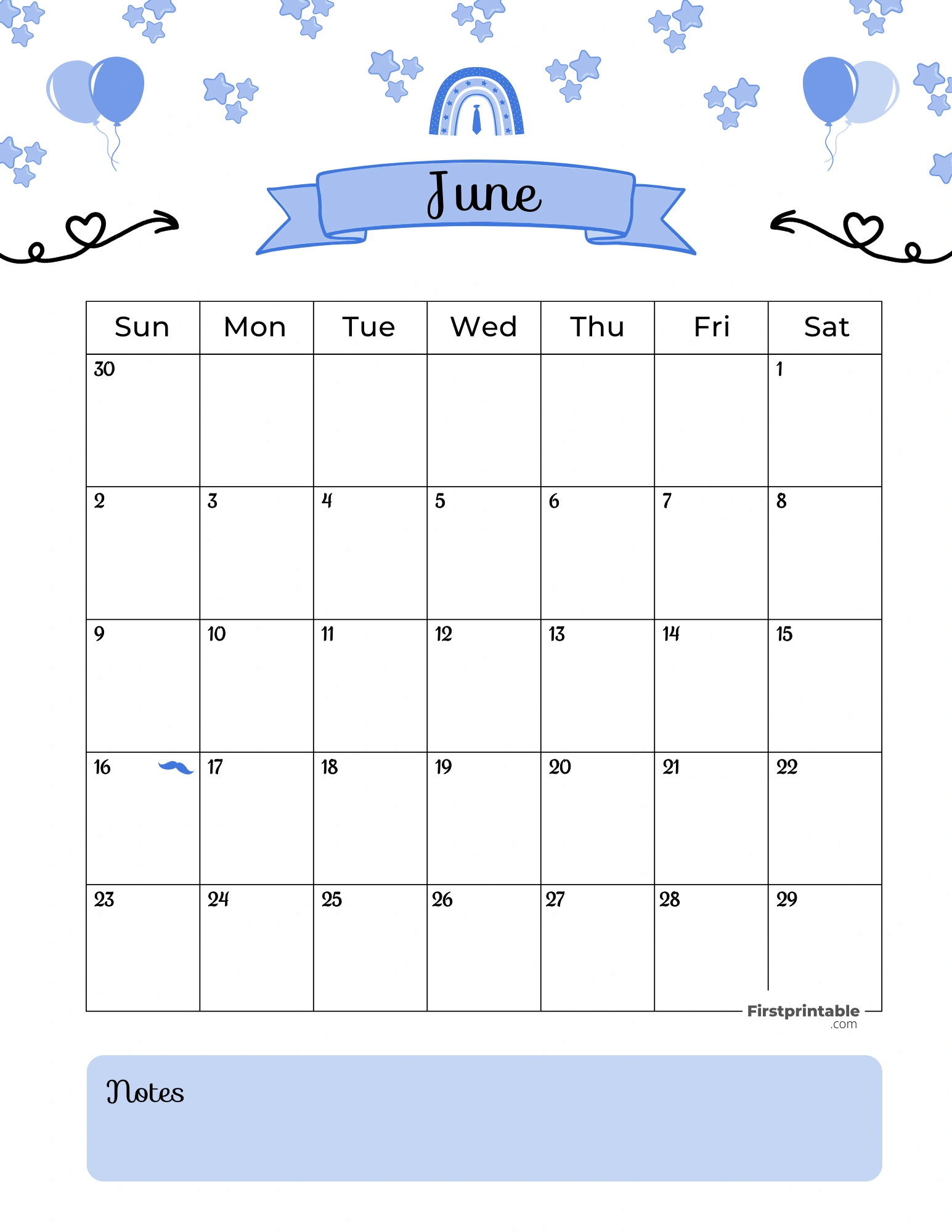 June 2024 Calendars | 40 Free Printable Pdf for June 2024 Calendar Father&amp;#039;S Day
