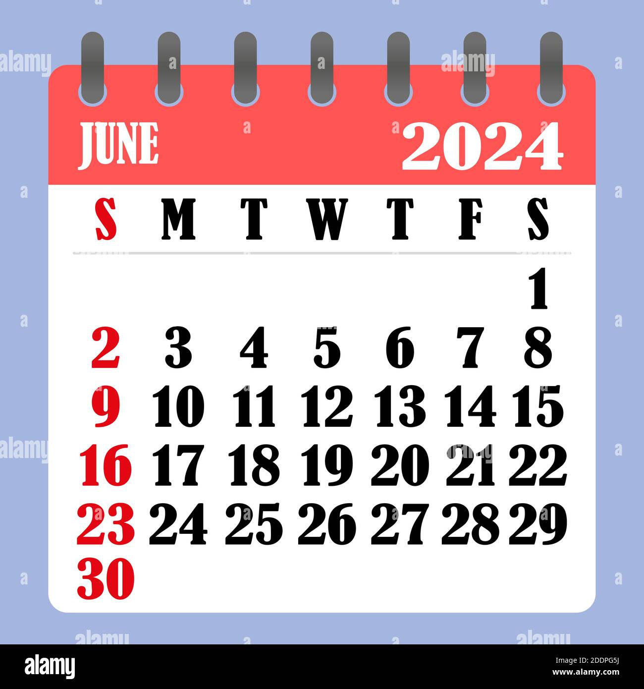 June 2024 Stock Vector Images - Alamy regarding June 7 2024 Calendar