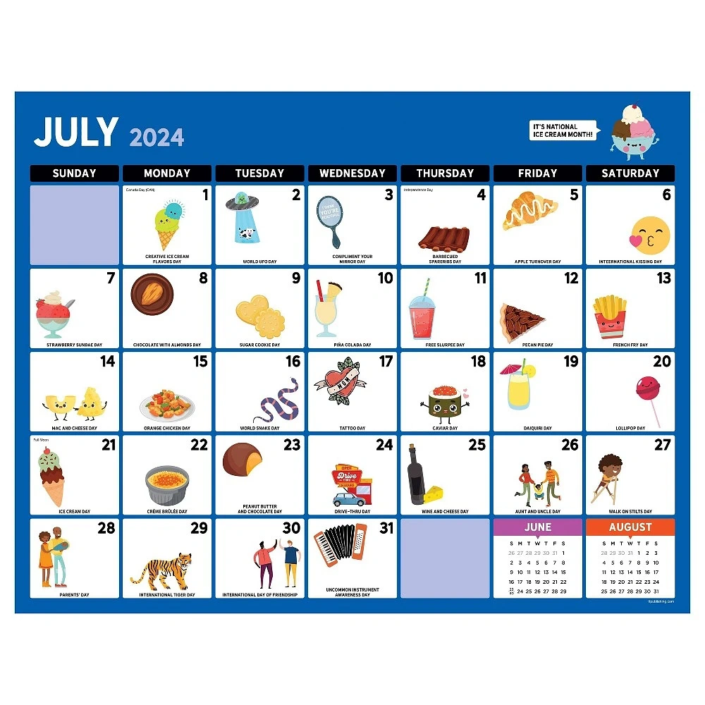 Tf Publishing July 2024-June 2025 Monthly Desk Calendar 17X22 inside Desk Calendar July 2024 - June 2025
