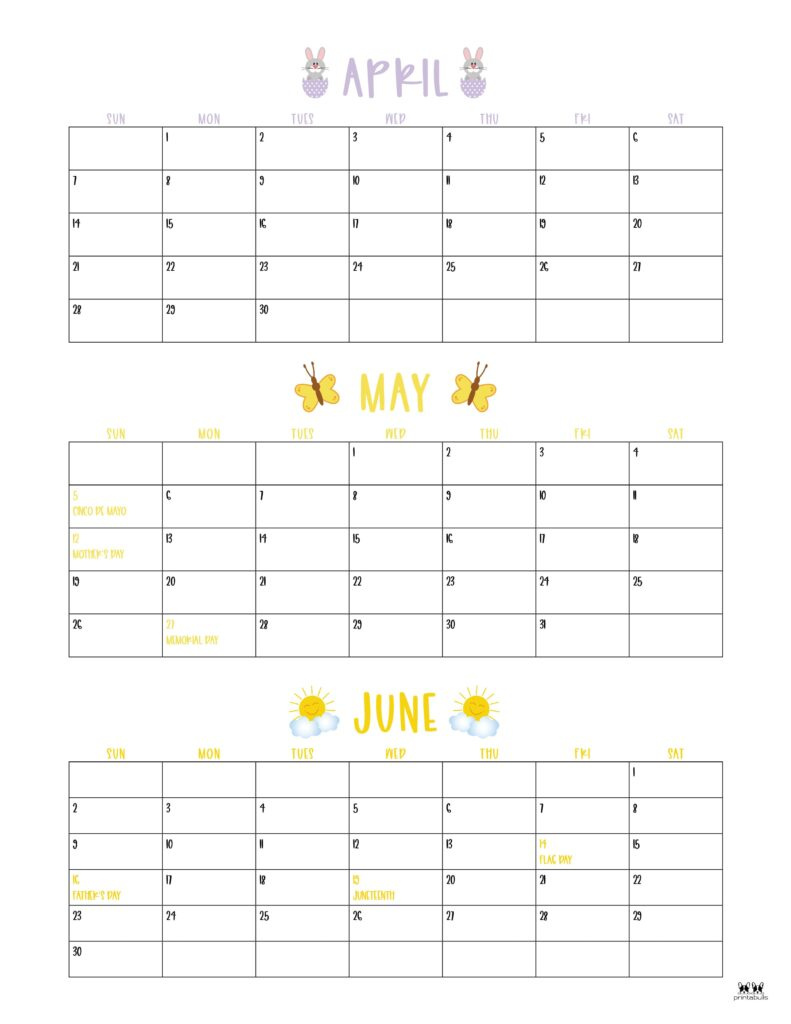 Three Month/Quarterly Calendars - 36 Free Calendars | Printabulls throughout 3 Month Calendar 2024 June July August