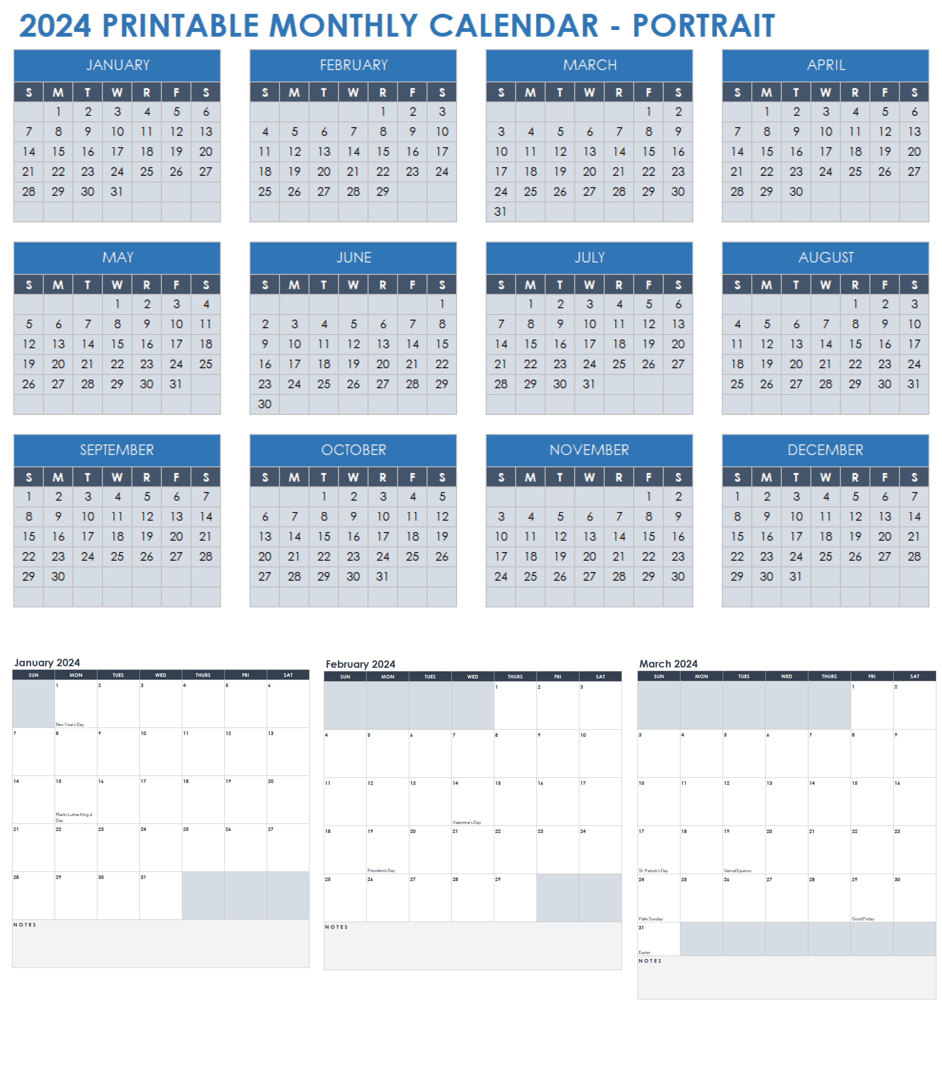 15 Free 2024 Monthly Calendar Templates | Smartsheet in 11 Month Desk Calendar Starting July 2024