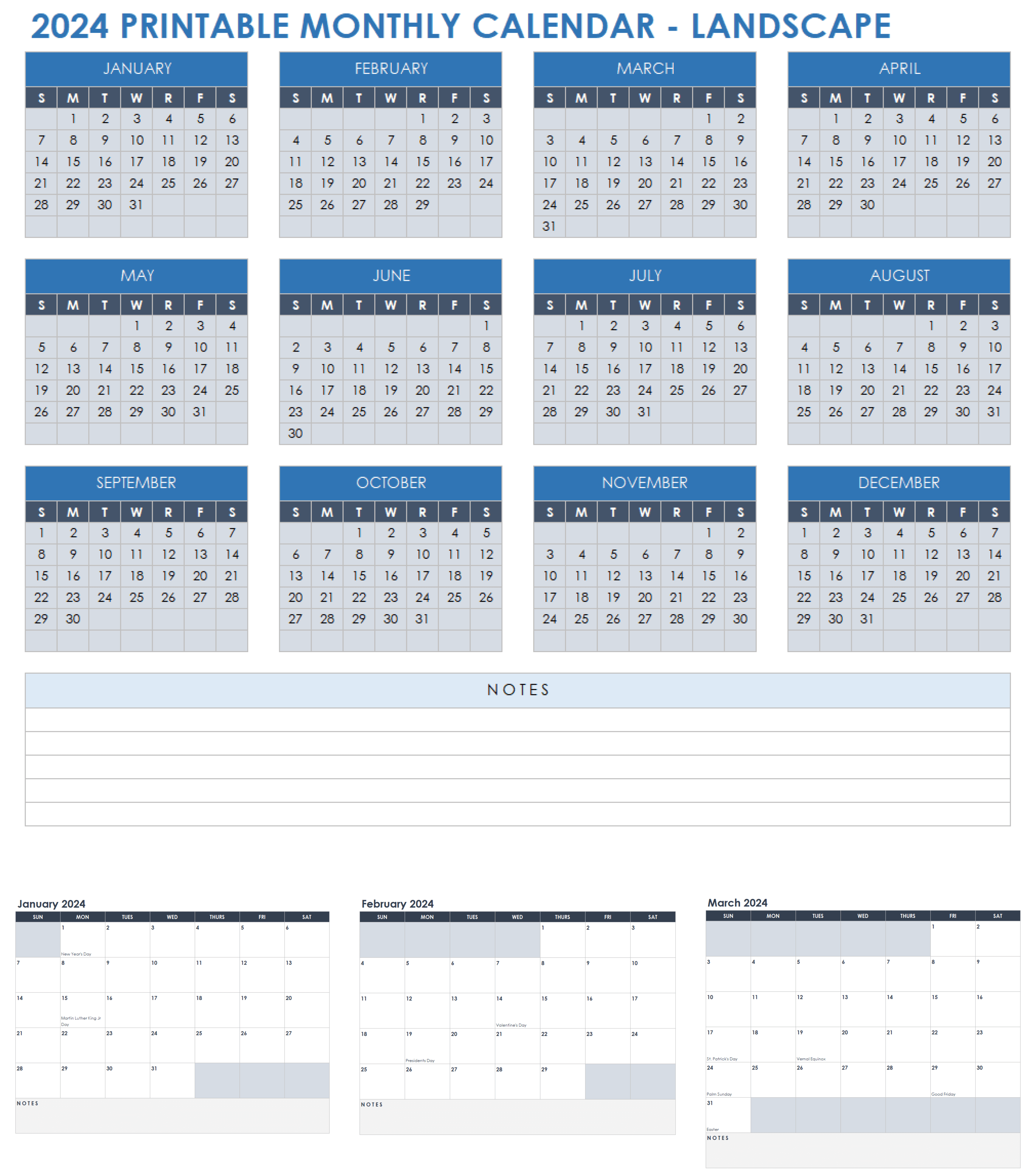 15 Free 2024 Monthly Calendar Templates | Smartsheet with 12 Month Wall Calendar Starting July 2024