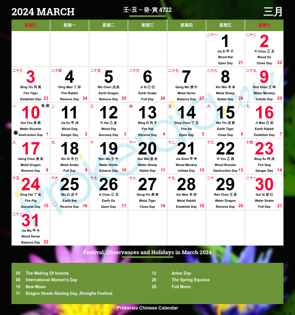 Chinese Calendar 2024 | Festivals | Holidays 2024 intended for July 1st Lunar Calendar 2024
