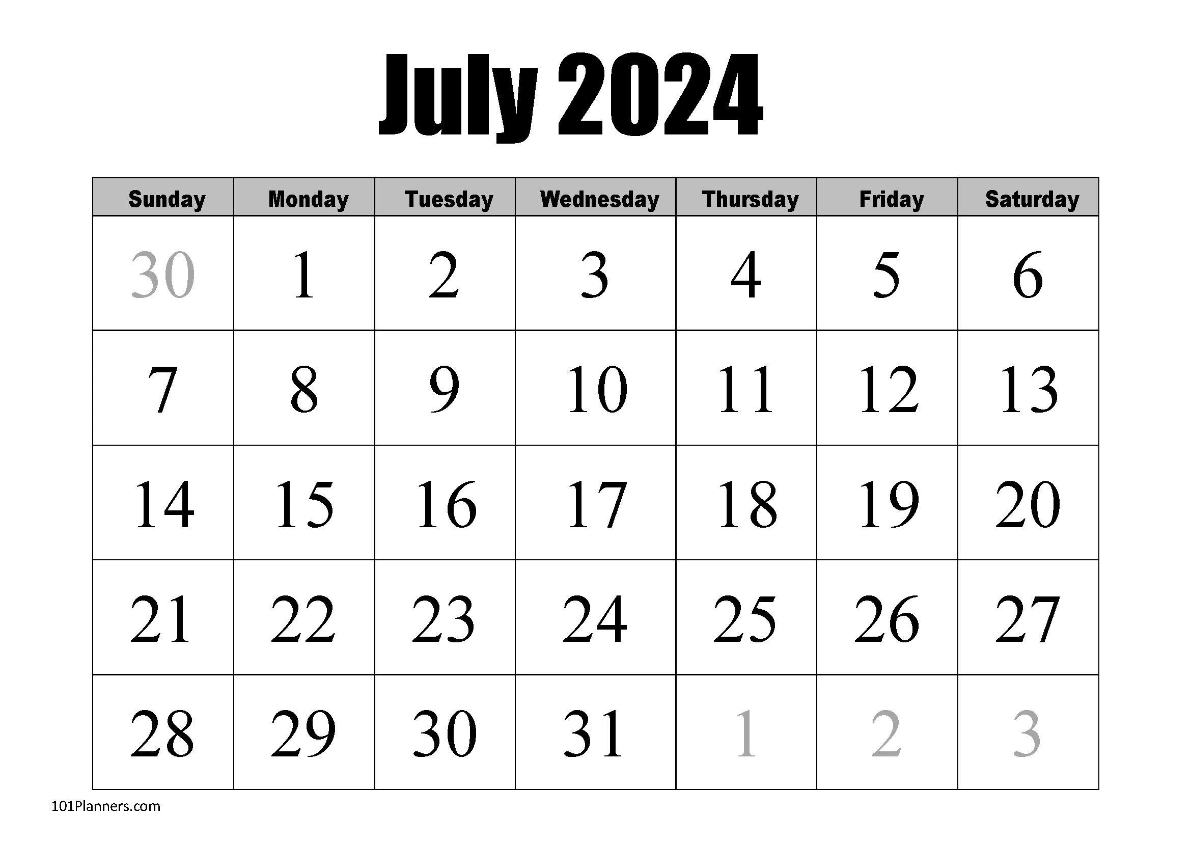 Free Printable July 2024 Calendar | Customize Online intended for 28th July 2024 Calendar Printable