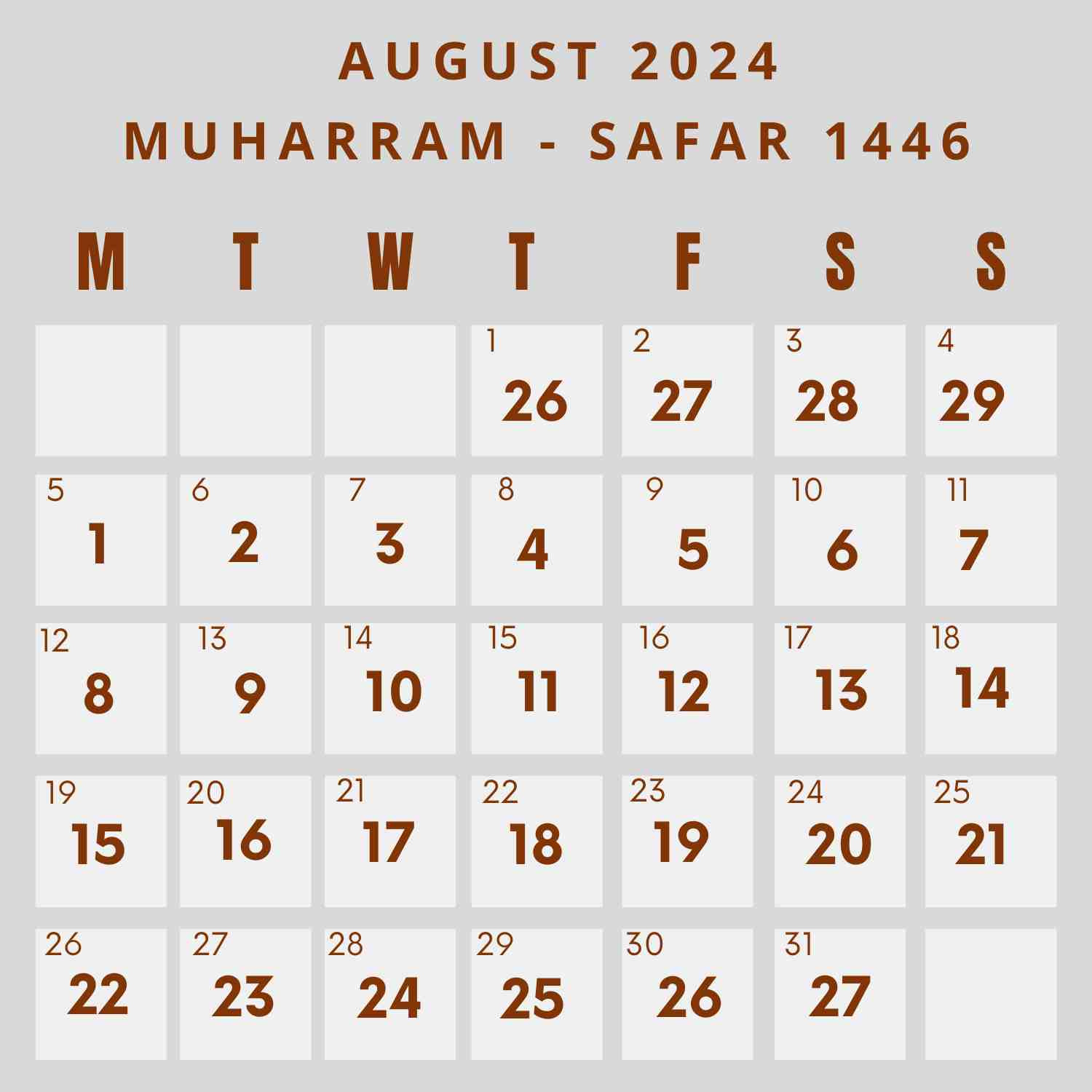 Islamic Calendar 2024 - Khwajadarbar within 19 July 2024 In Islamic Calendar
