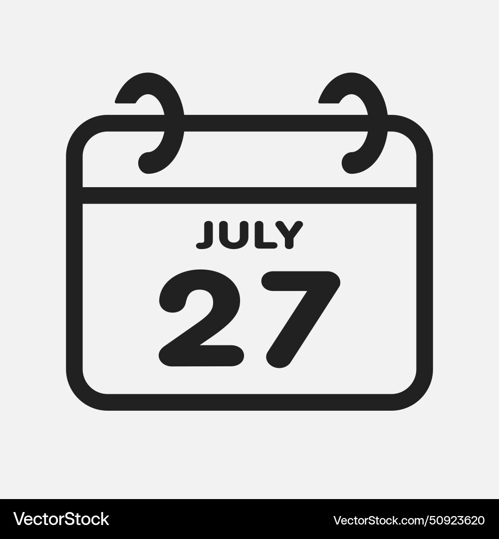 July 27 Calendar Vector Images (89) in Calendar Emoji July 27 2024